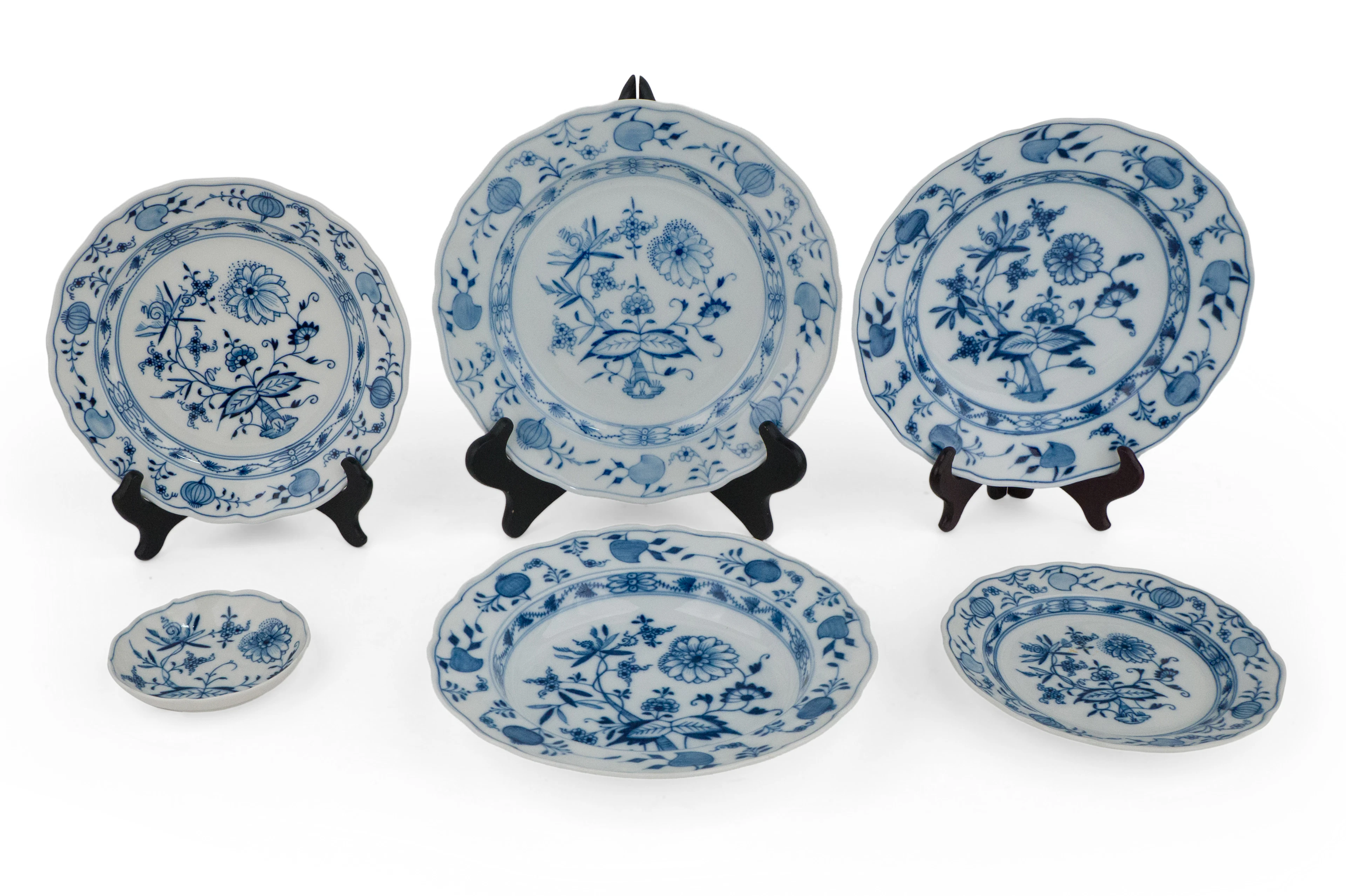 Group of Meissen Blue Onion Plates