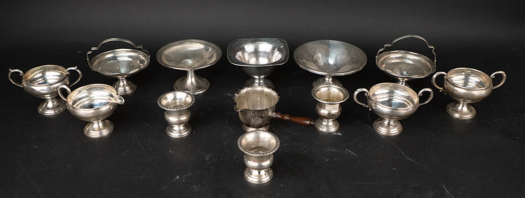 Three Sterling Silver Cigarette Urns