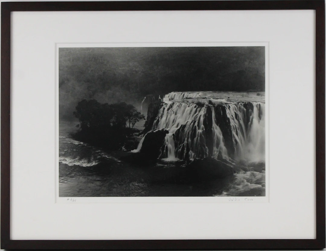 Valdir Cruz, Brazilian 1954-, Salto Vaca Branca, 1994, Gelatin Silver