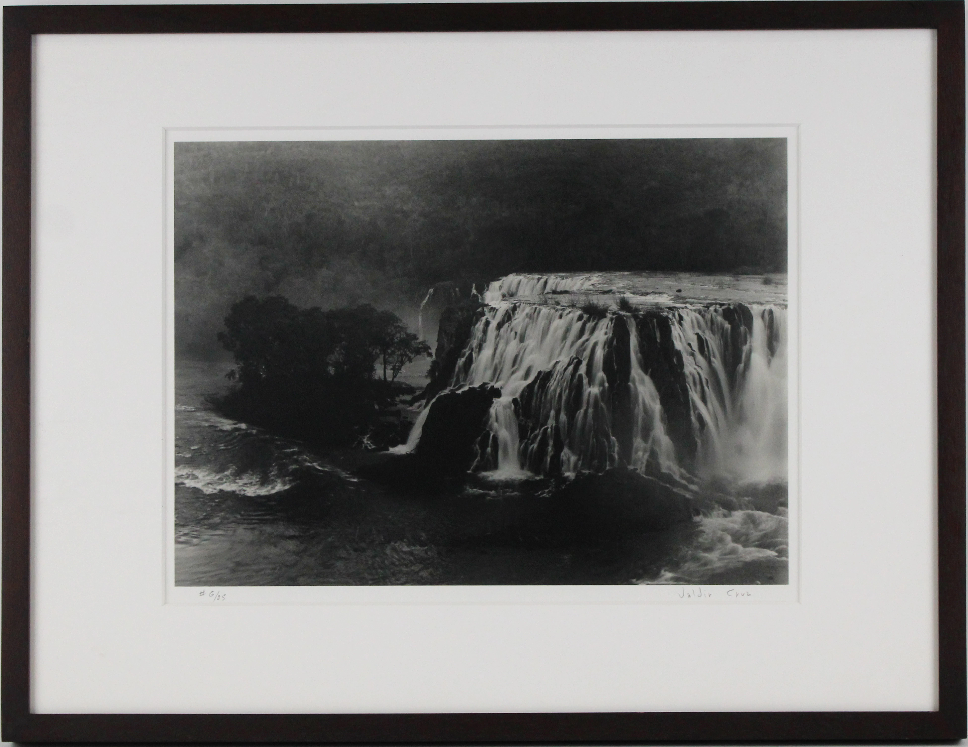 Valdir Cruz, Brazilian 1954-, Salto Vaca Branca, 1994, Gelatin Silver