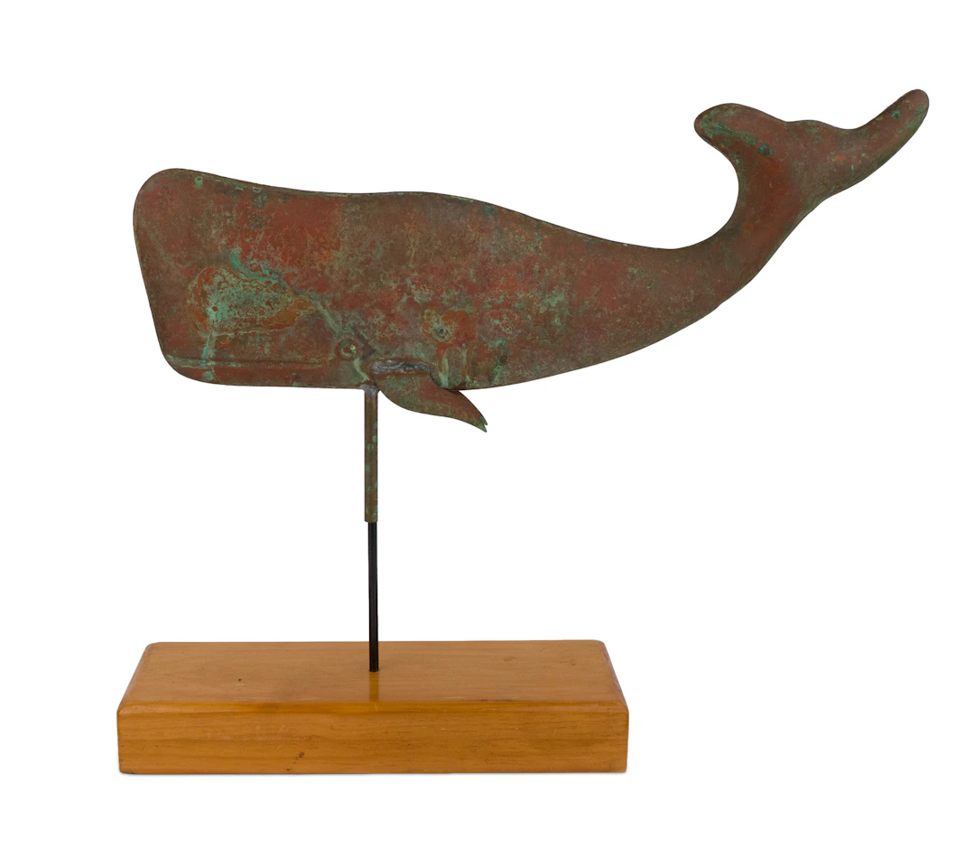 Copper Weathervane of a Sperm Whale