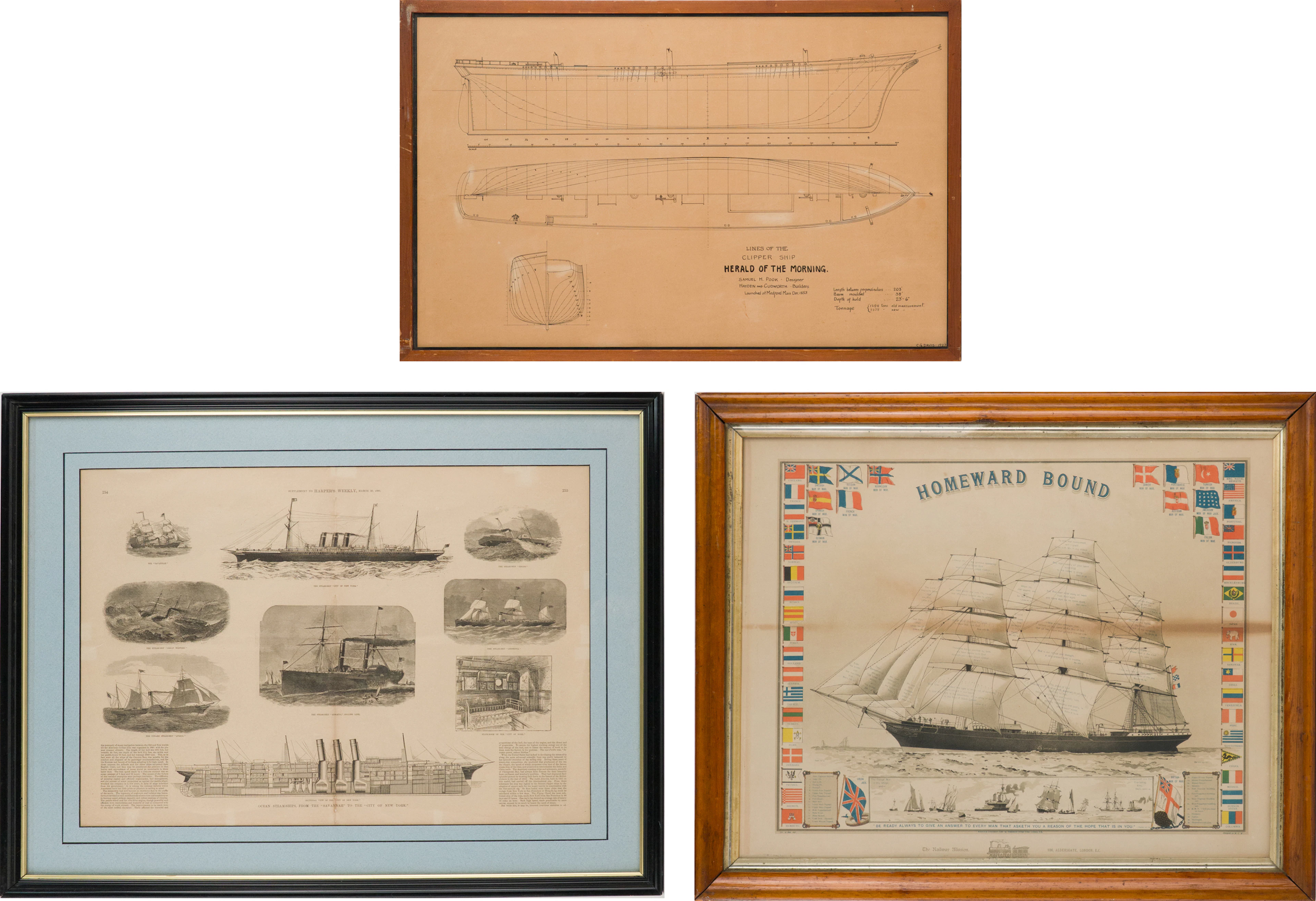Views of Steamships from Harper's Weekly, Print