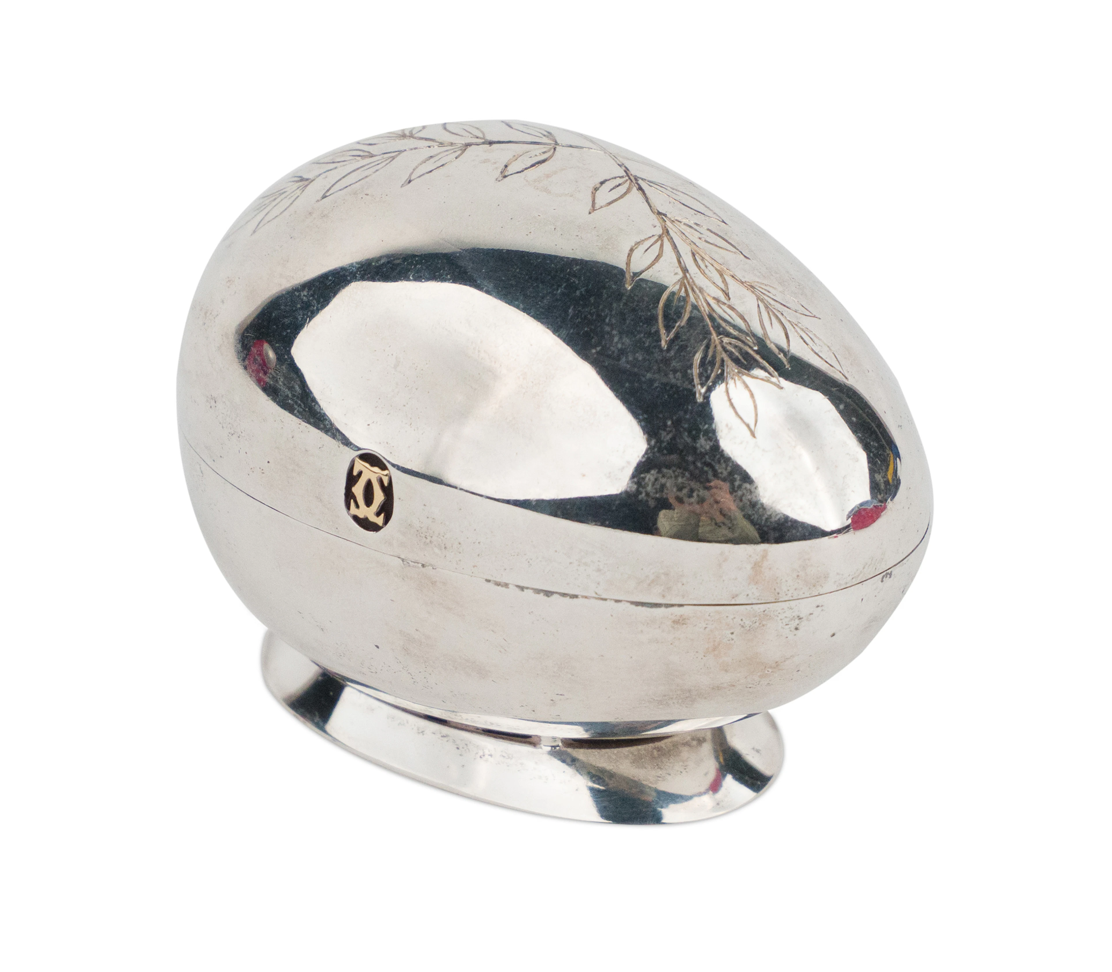 Cartier Sterling And 18K Gold Surprise Easter Egg