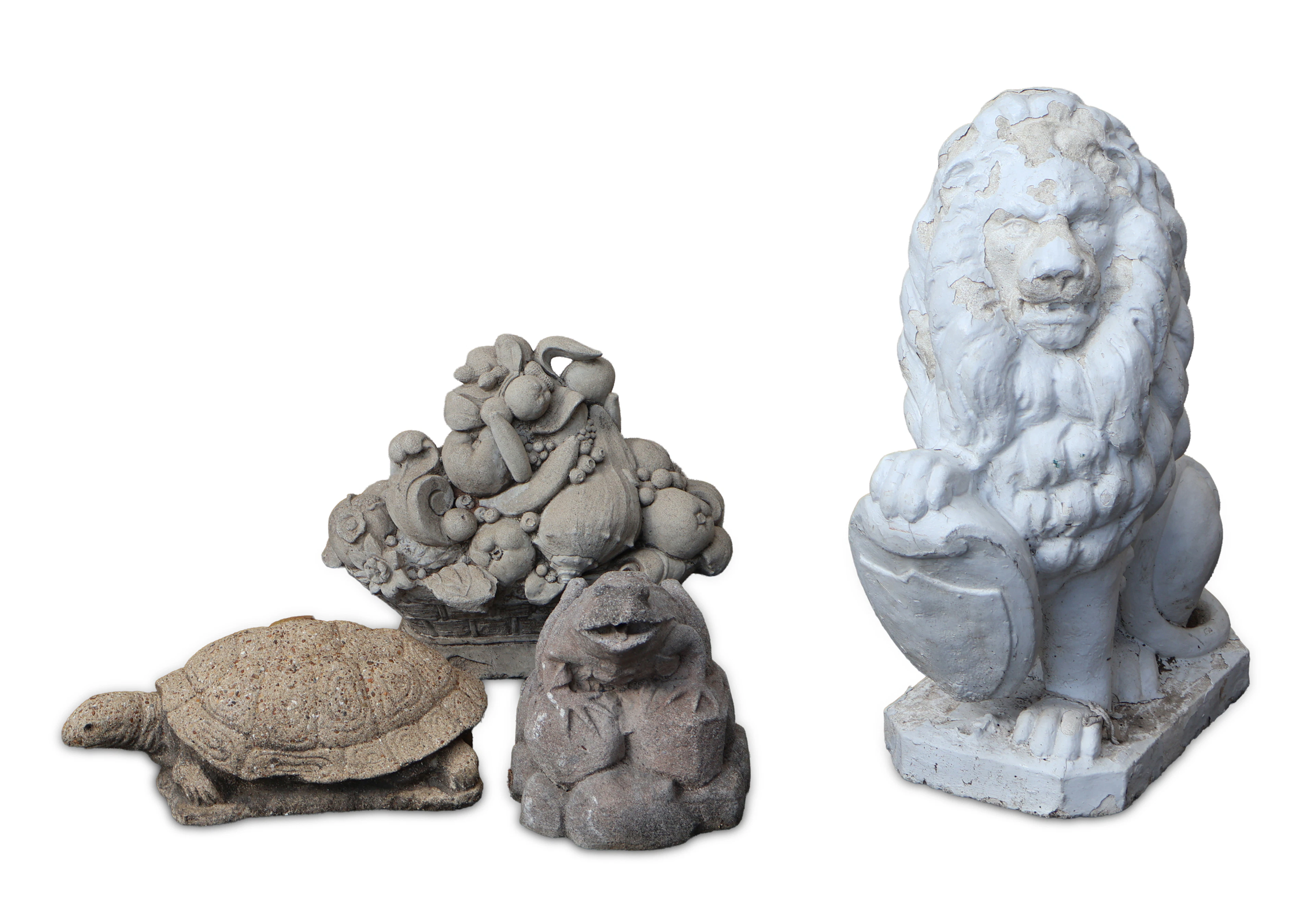 Four Cast Stone Sculptures