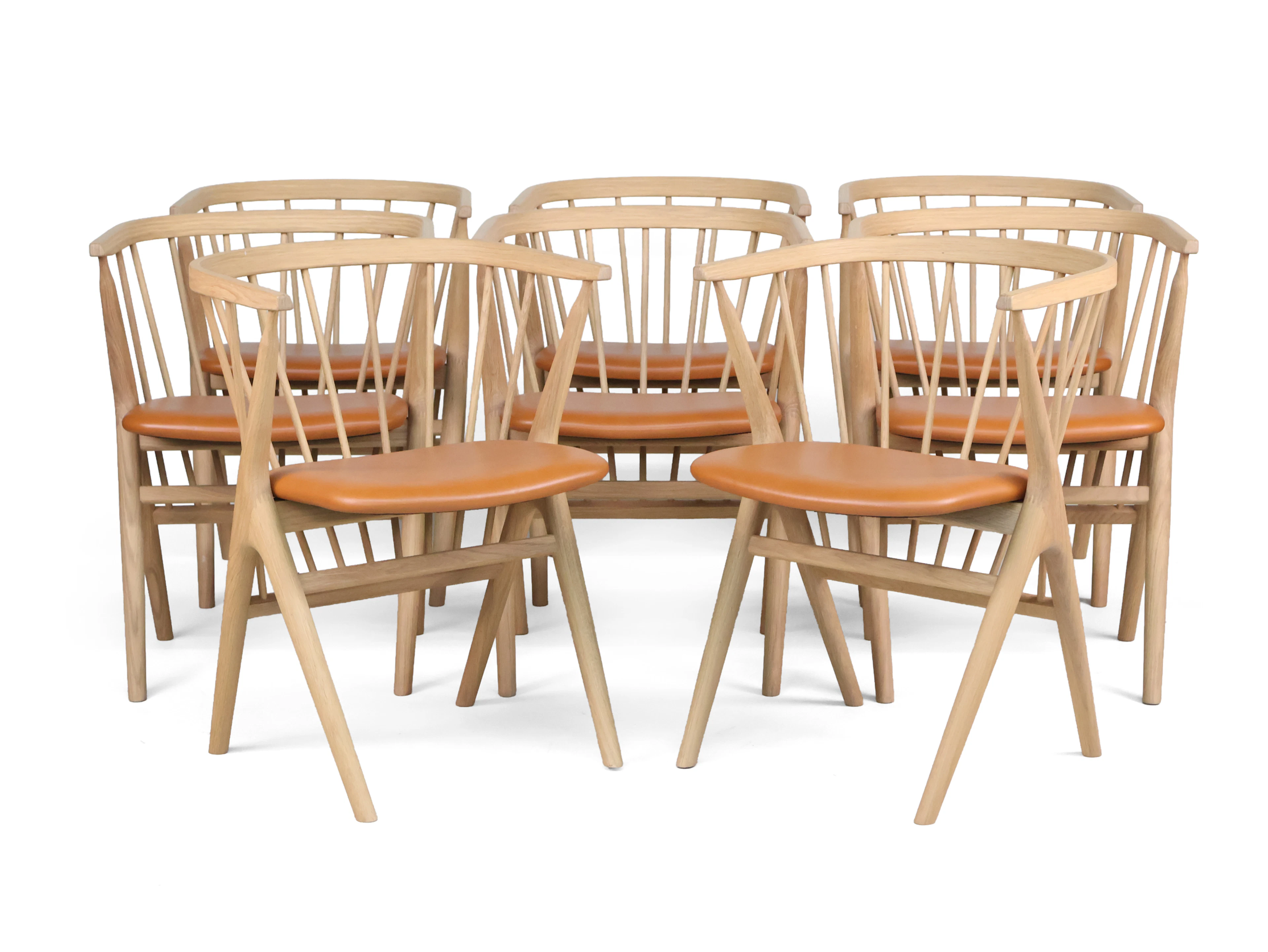 Set of 8 Helge Sibast for Sibast Mobler No. 8 Dining Chairs