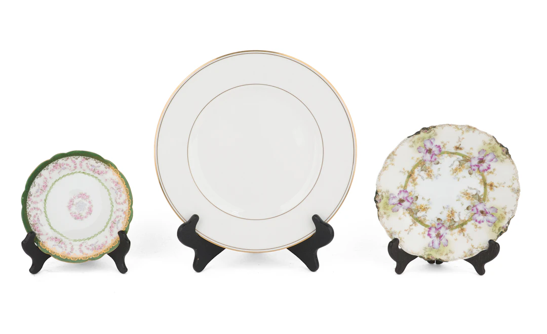 Three Sets of Porcelain Plates
