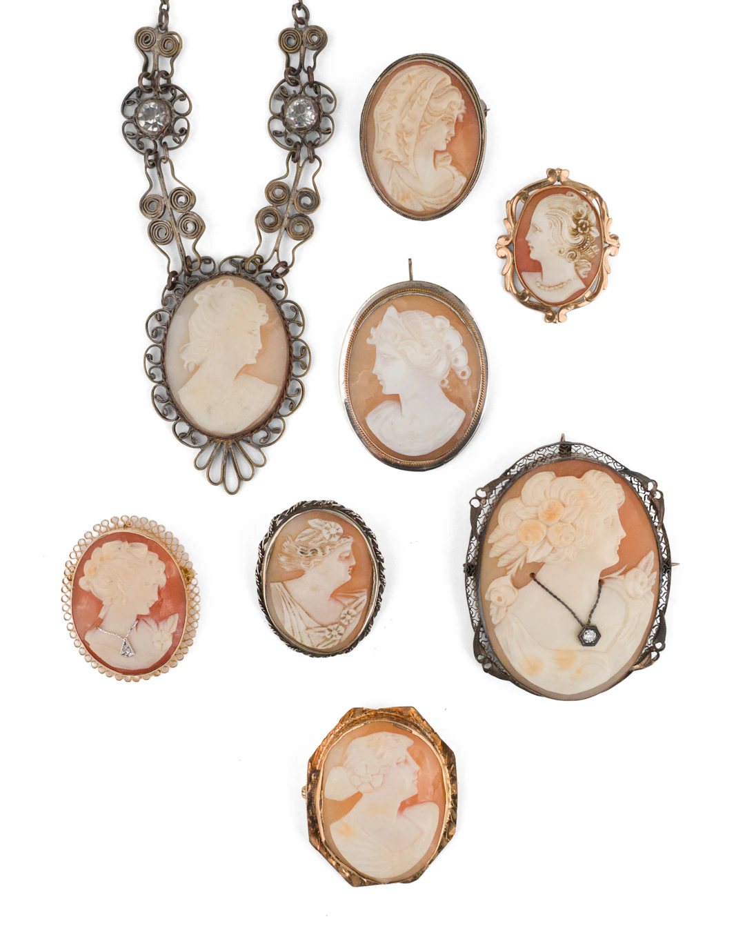 Collection of Vintage Cameos