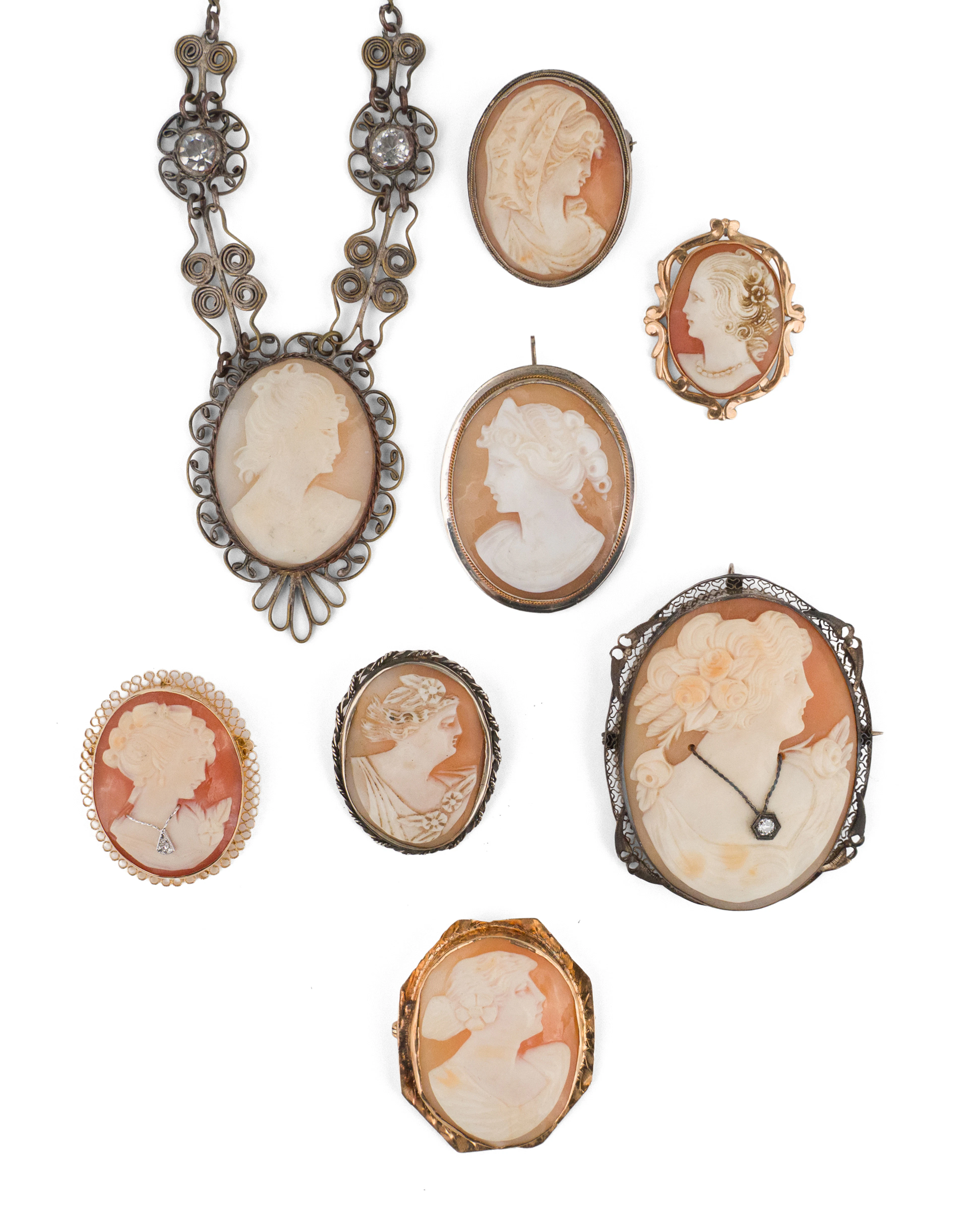 Collection of Vintage Cameos