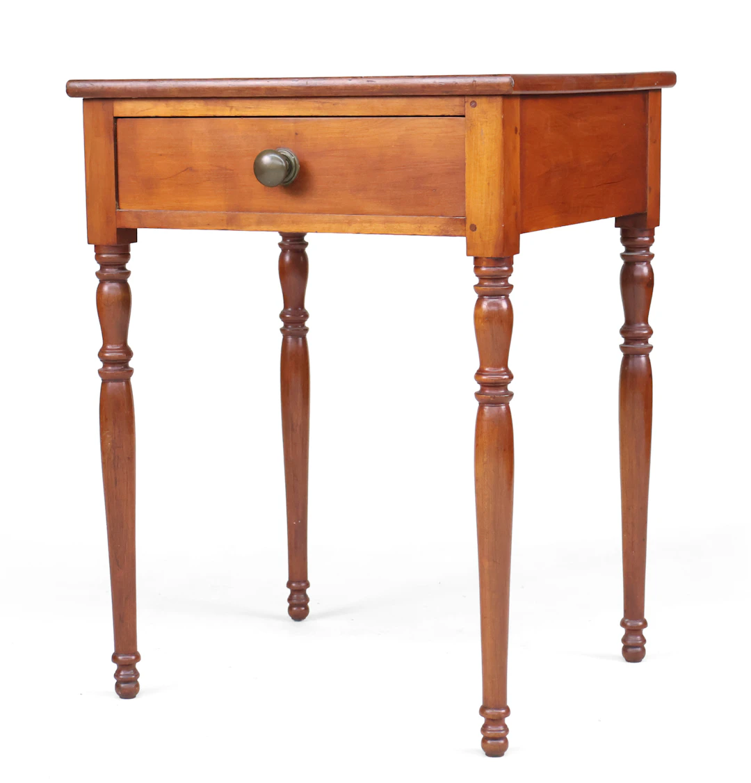 Federal Carved Walnut Bedside Table