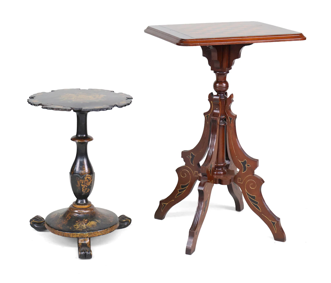 Victorian Parcel-Gilt and Part-Ebonized Walnut Game Table