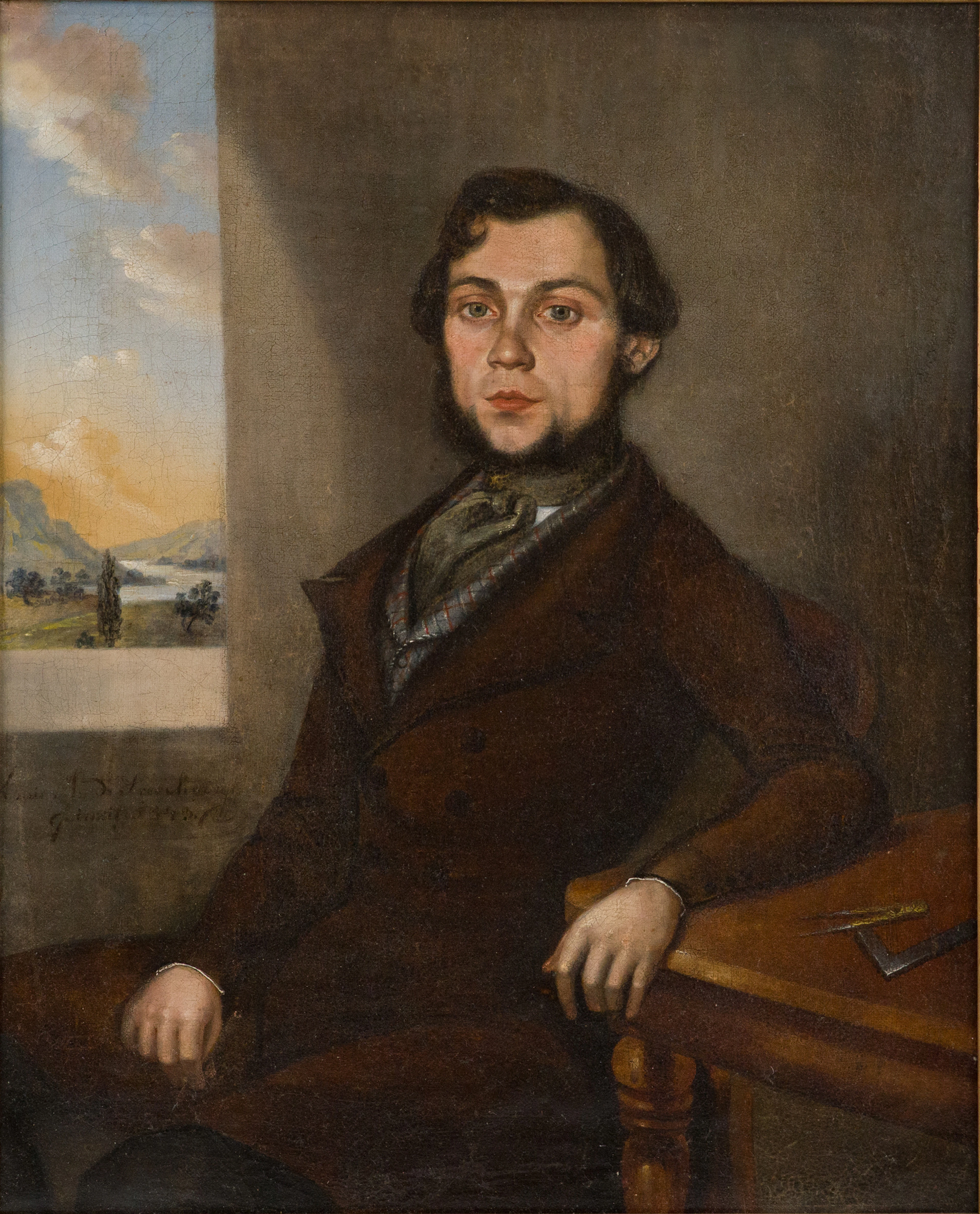 Portrait of an Architect, Oil on Canvas