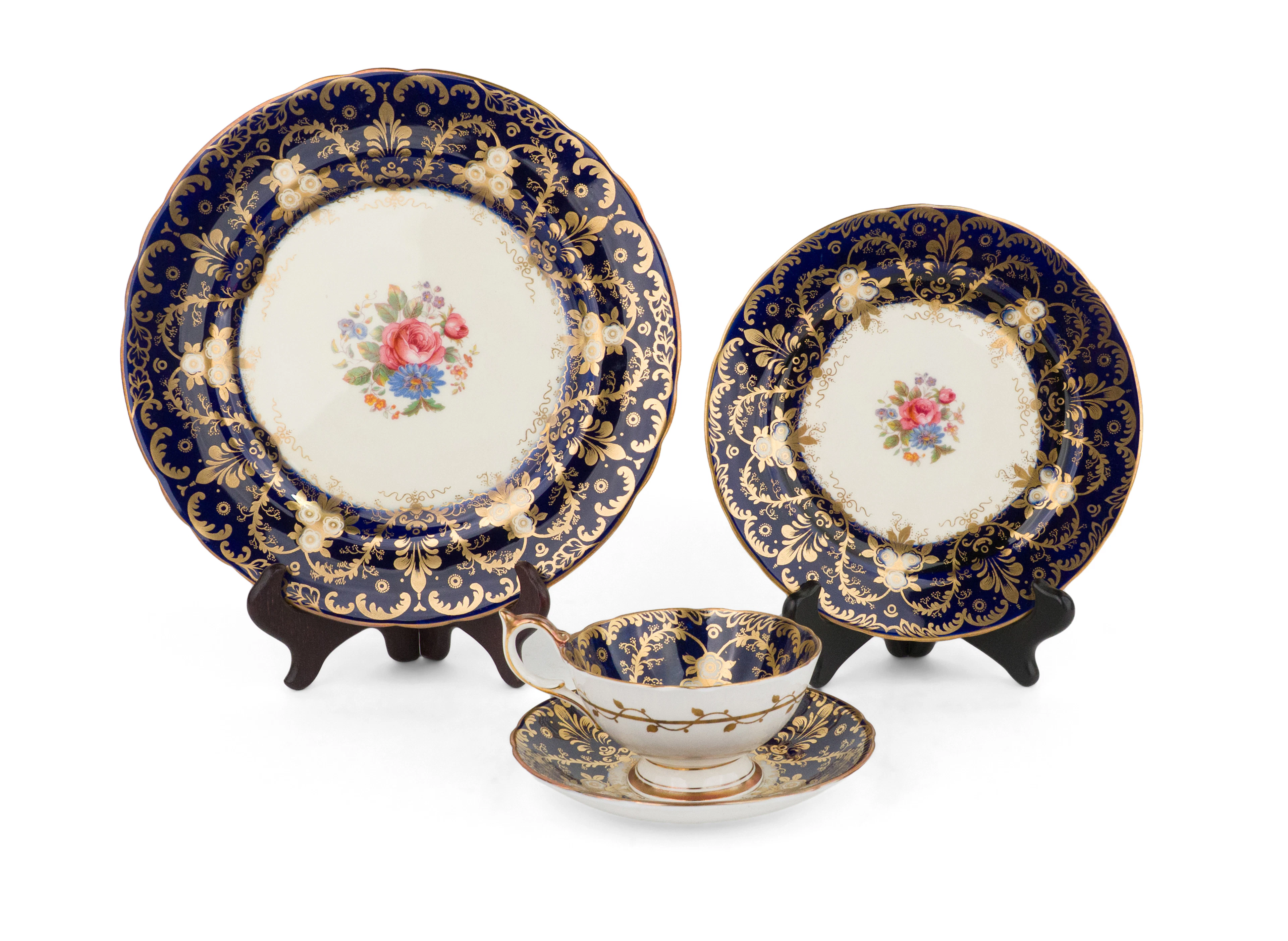 Partial Set of Aynsley "Royalty" Dinnerware