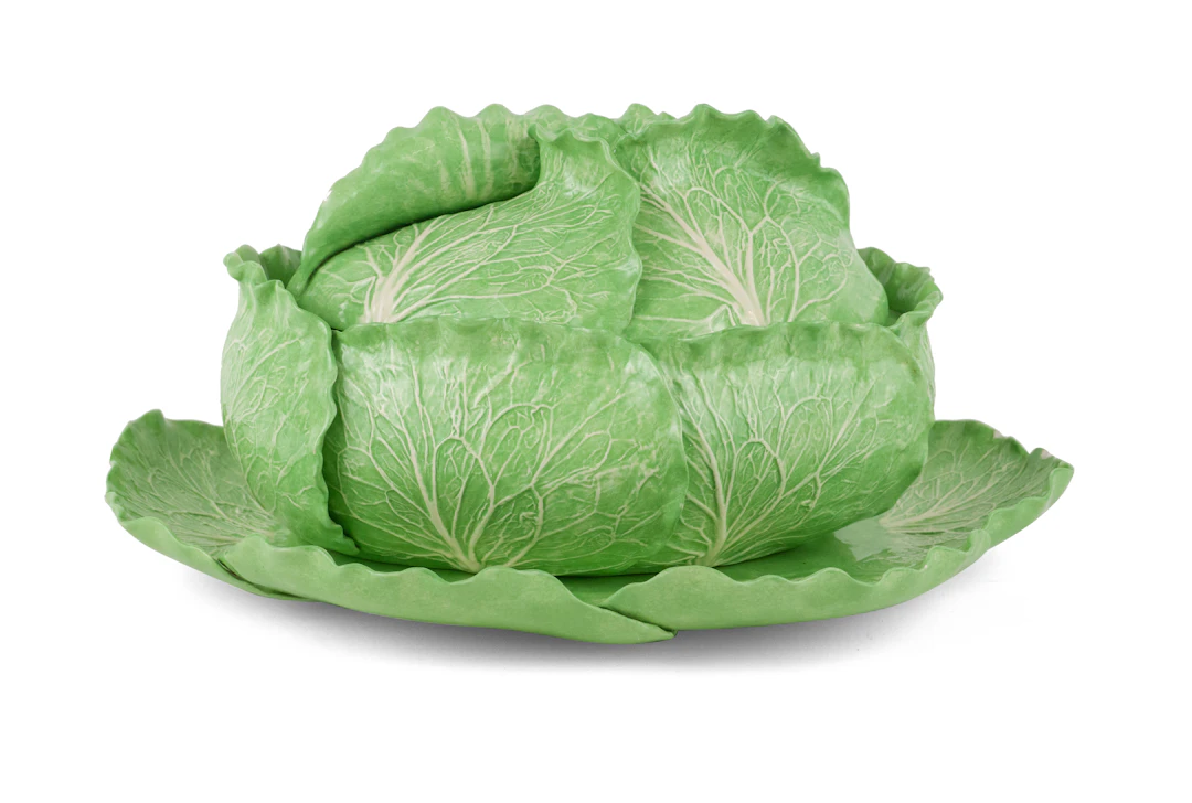 Dodie Thayer Lettuce Ware Oval Tureen and Underplate