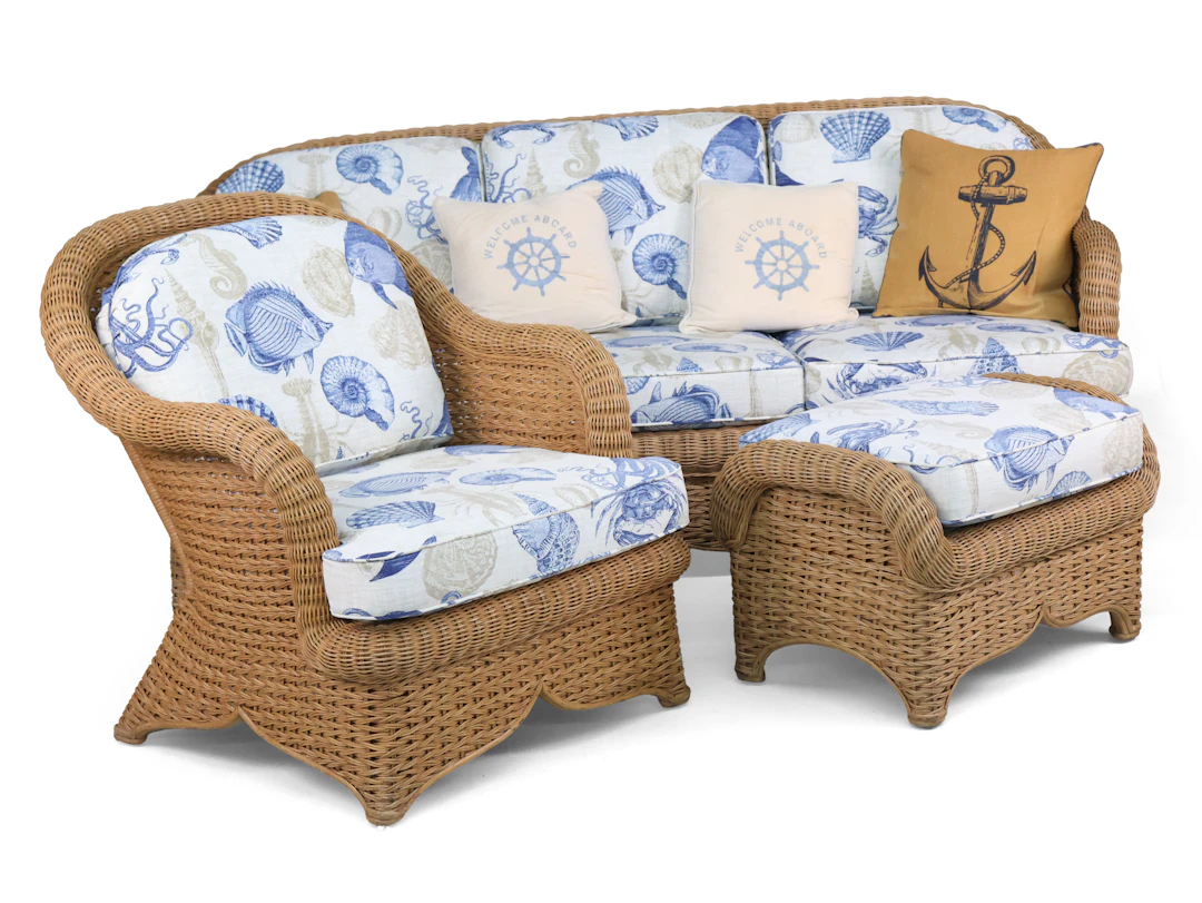 Suite of Wicker Furniture