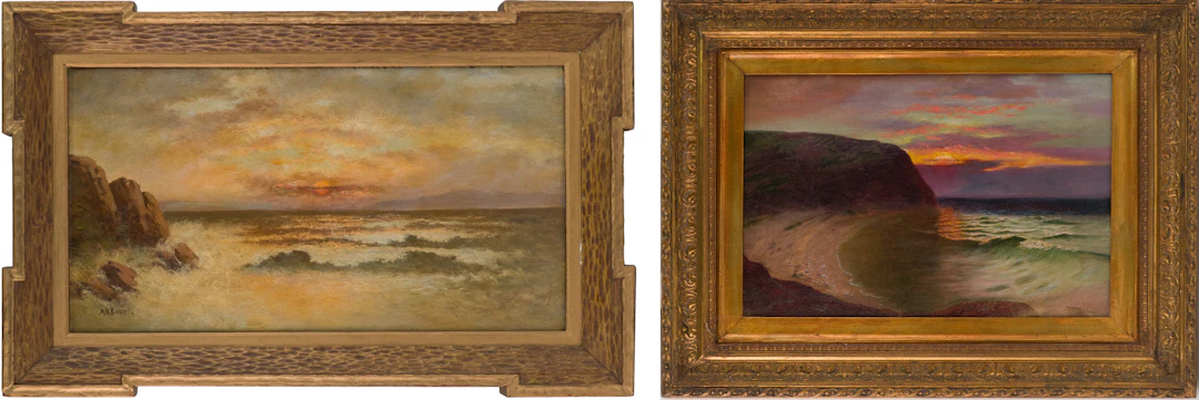 John T. Randolph, Shoreline at Sunset, Oil on Canvas