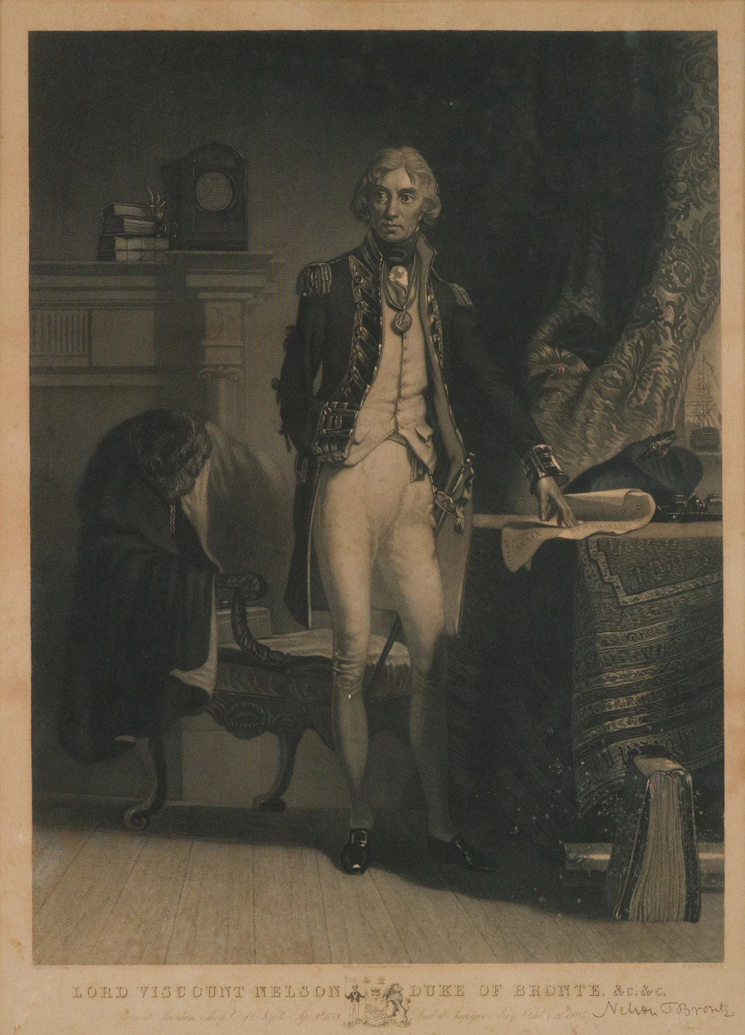 Lord Viscount Nelson, Mezzotint