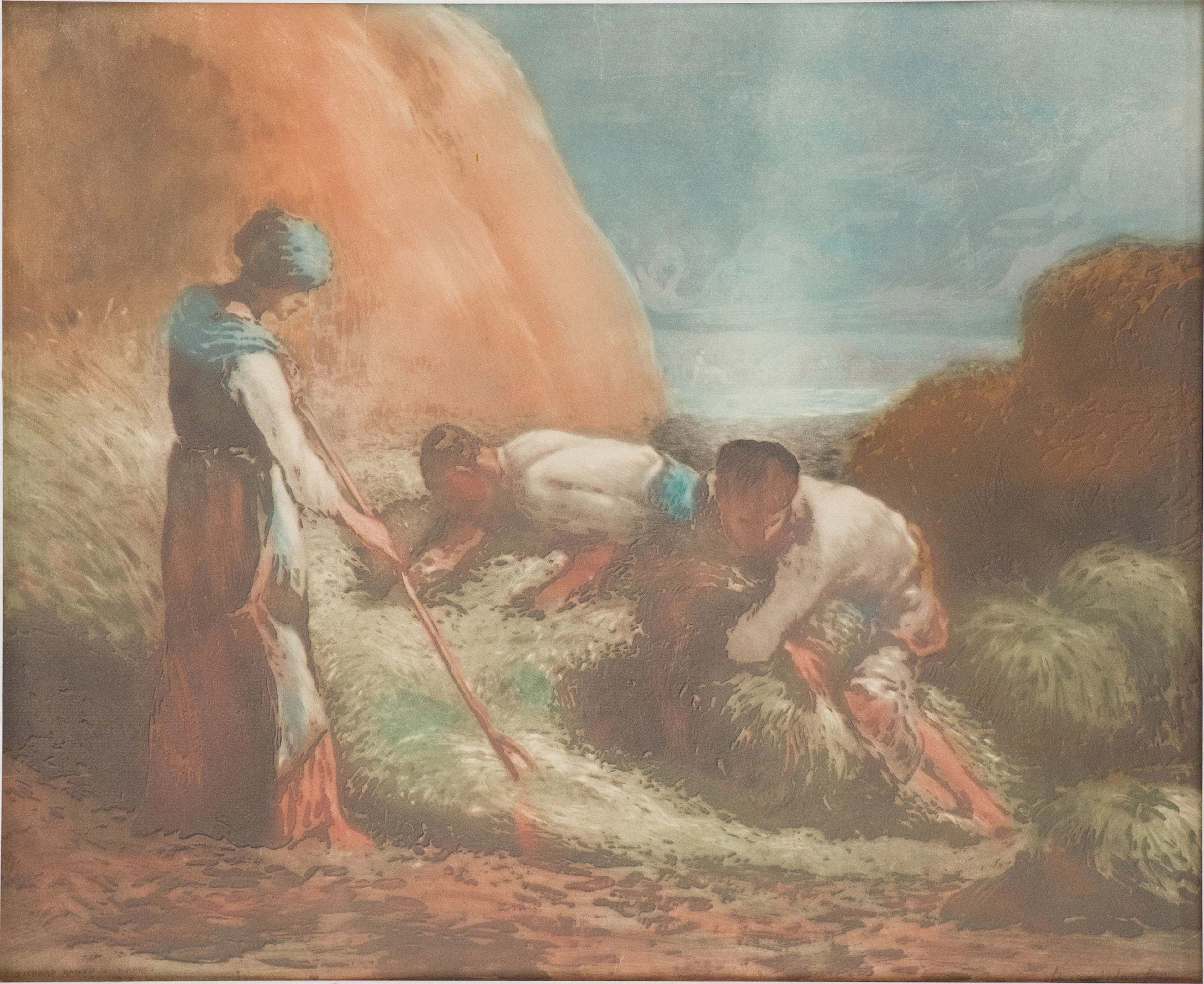 Richard Ranft, 1862-1931, La moisson de foin (Hay Harvest), Aquatint
