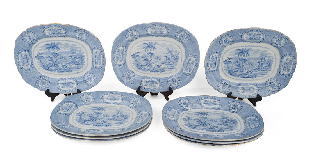 Nine Ridgeways "Oriental" Pattern Platters
