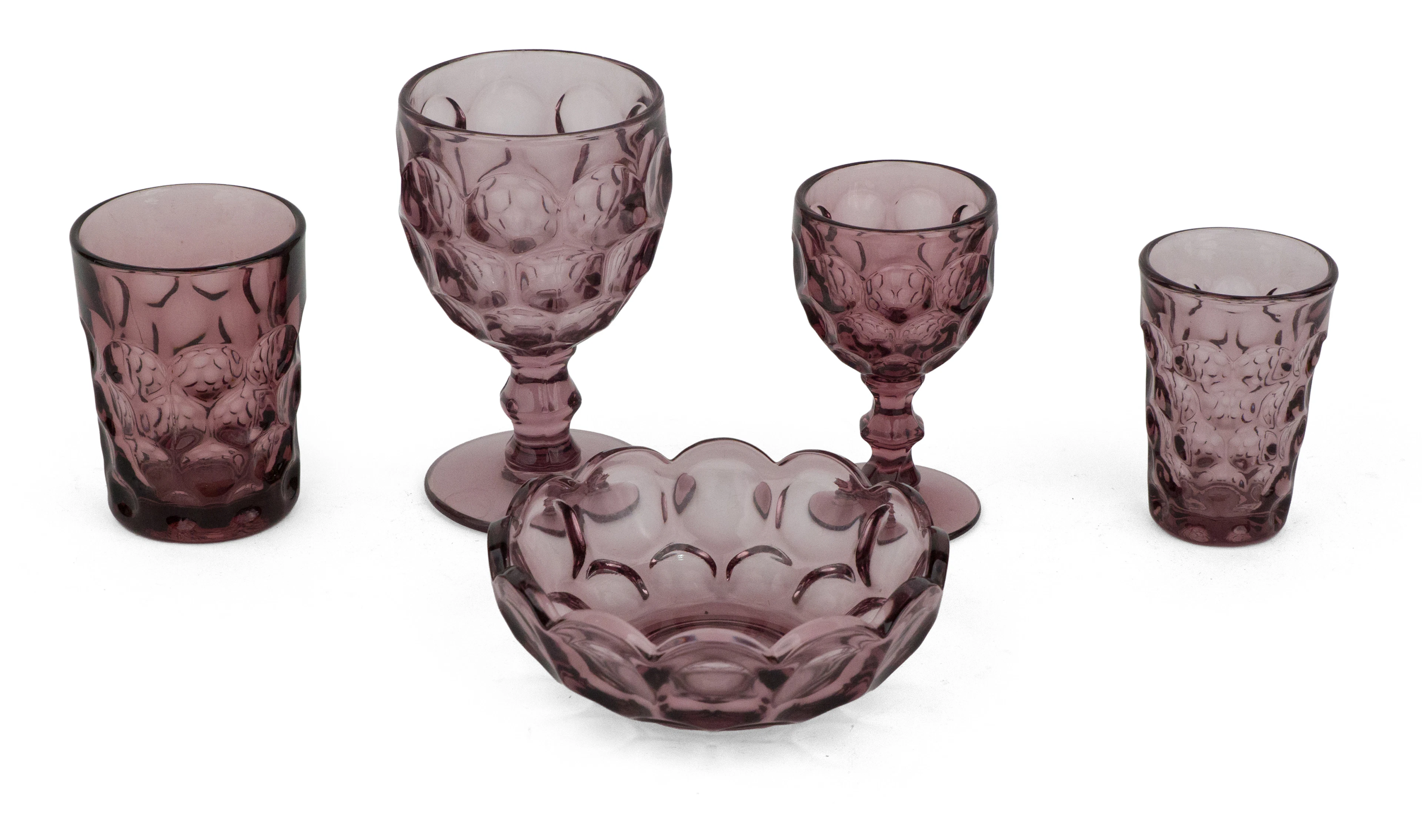 Group of Provincial Amethyst Glassware