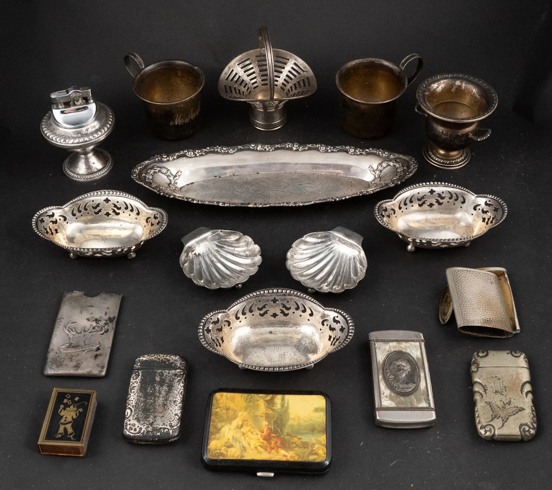 Assorted Sterling Silver House and Smoking Wares