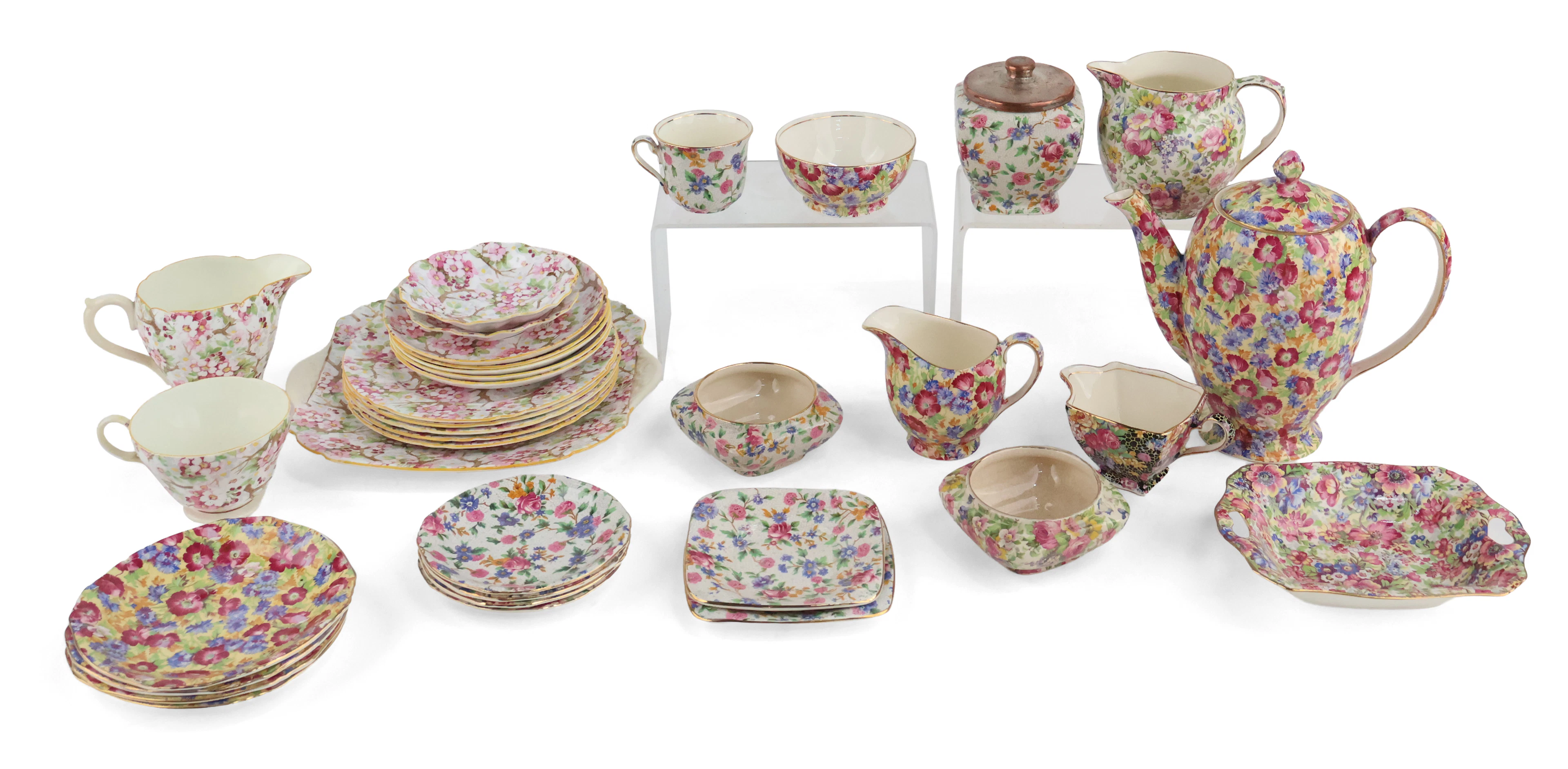 Group of Royal Winton Chintz Table Articles