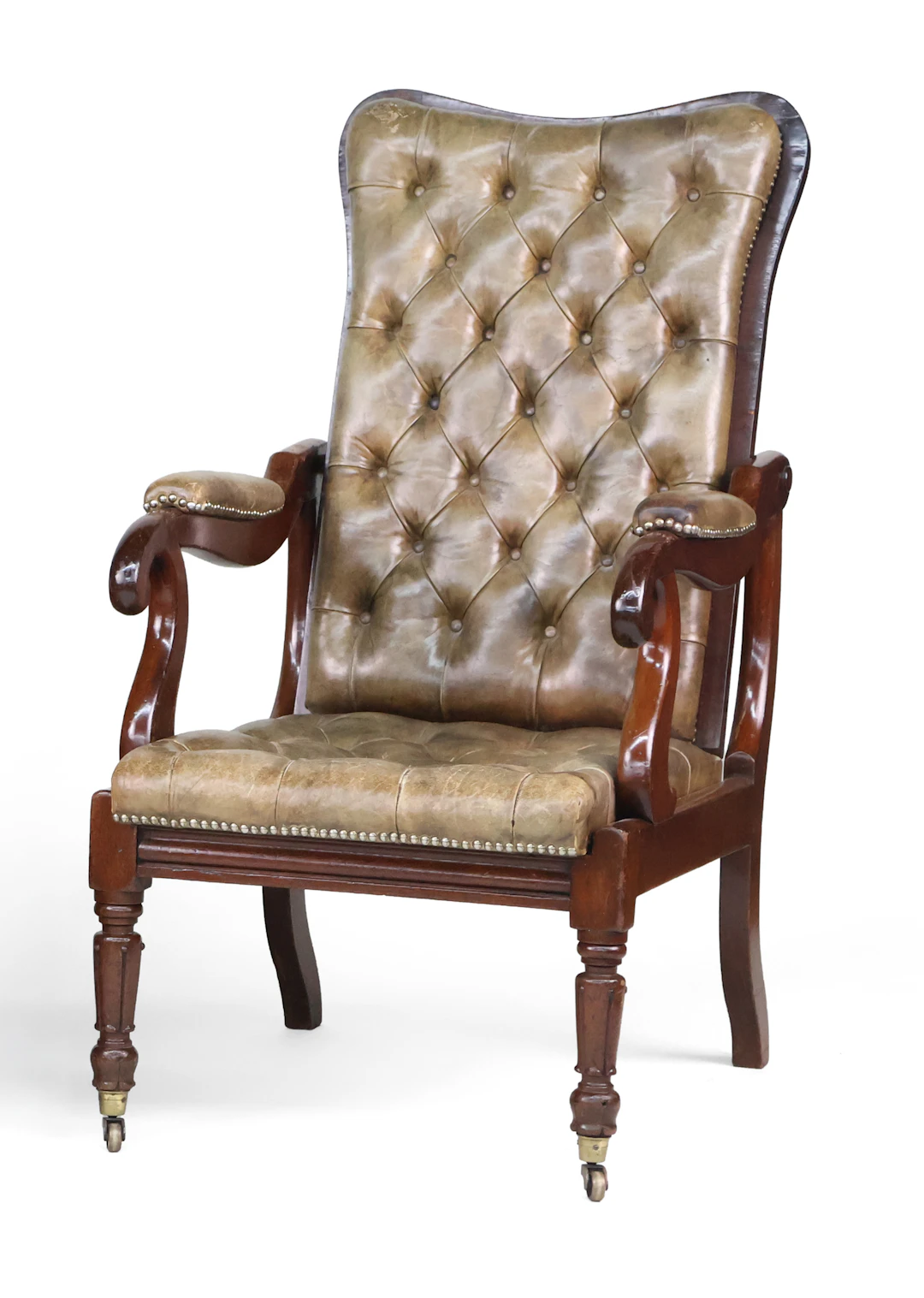 Victorian Mahogany Reclining Armchair