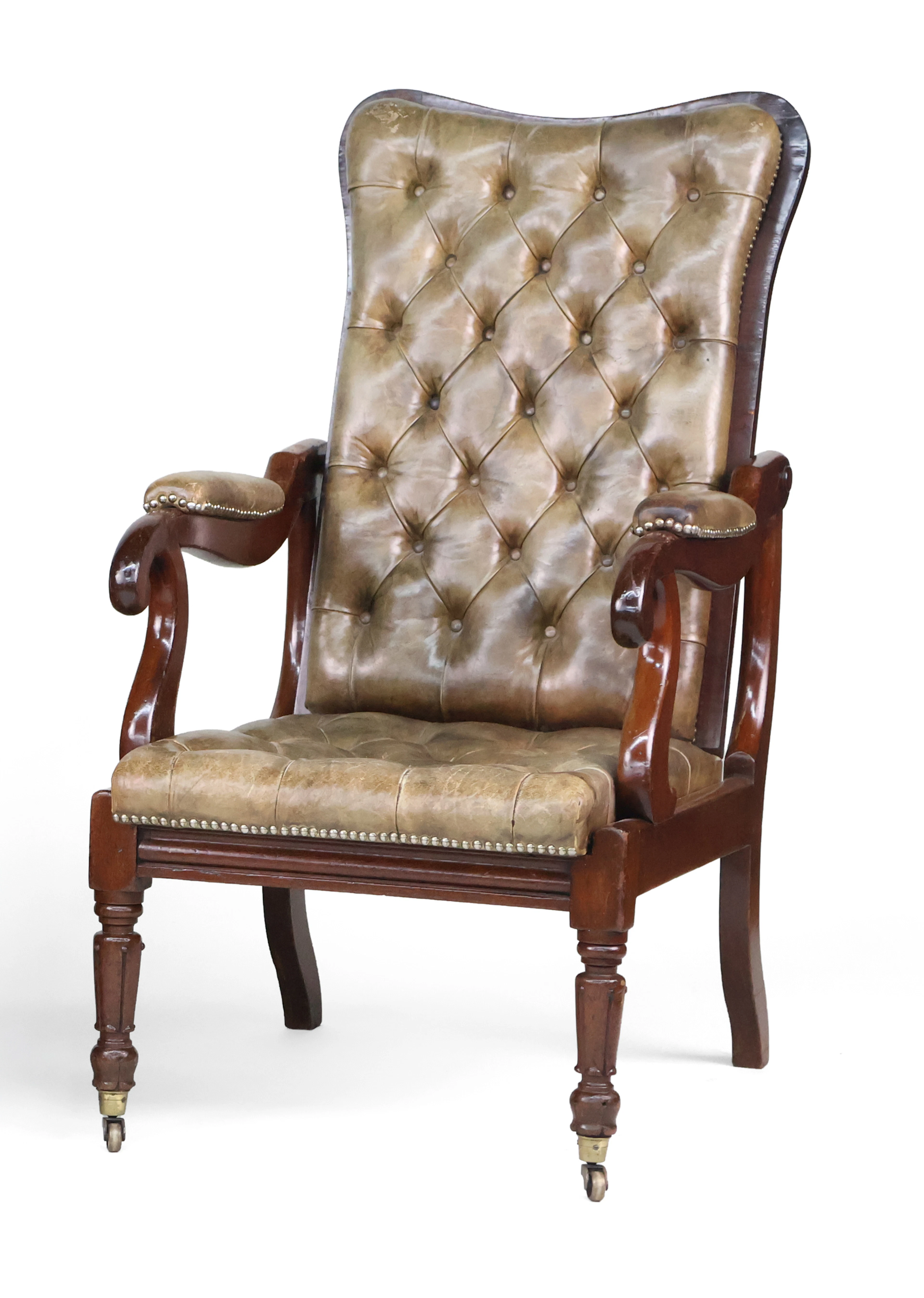 Victorian Mahogany Reclining Armchair
