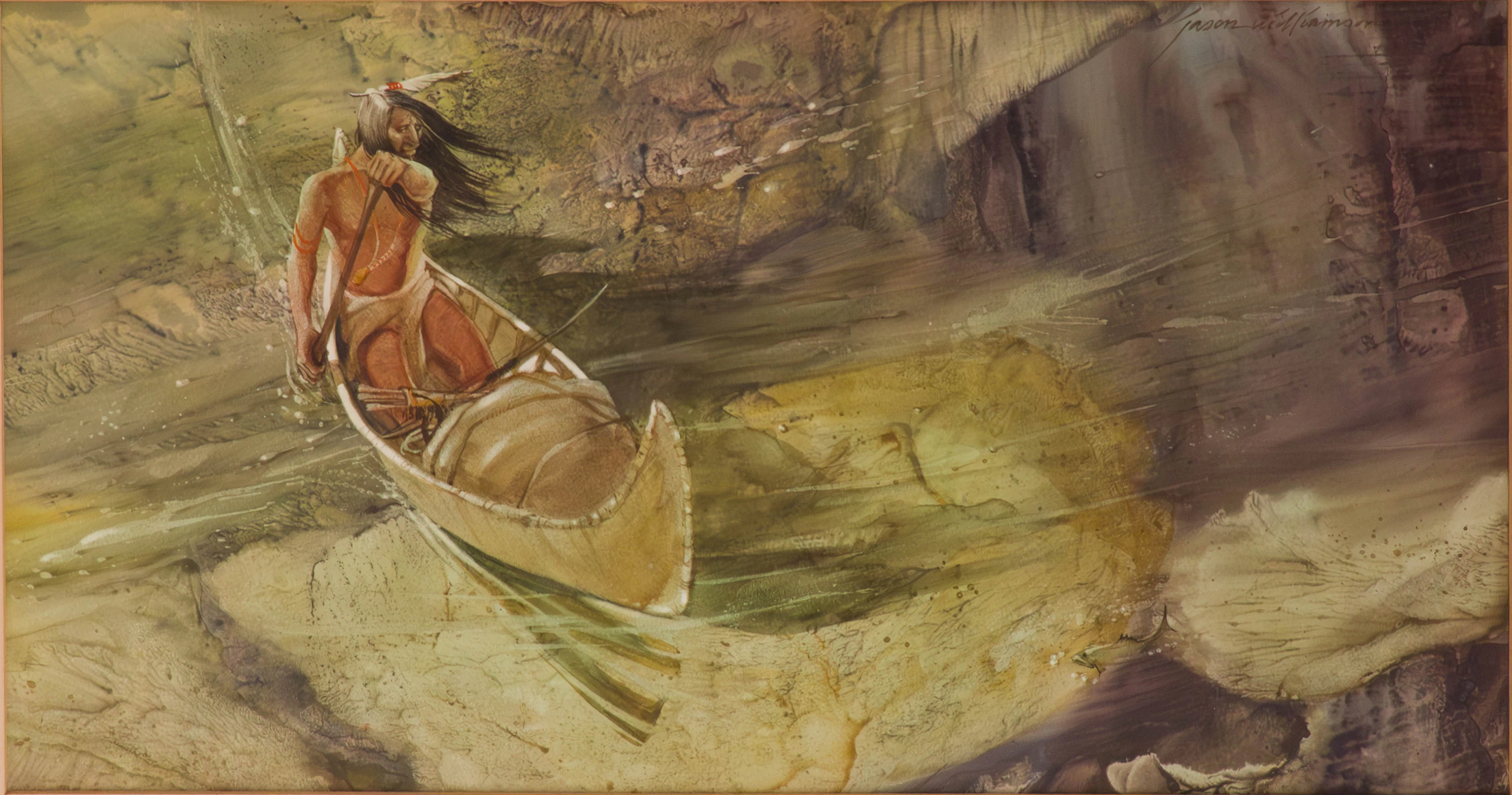 Jason Williamson, 1926, Brother Fish, Watercolor on Paper