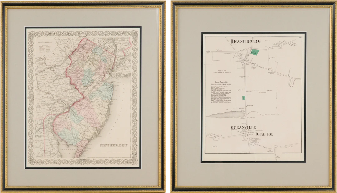 Two Maps of New Jersey, Prints