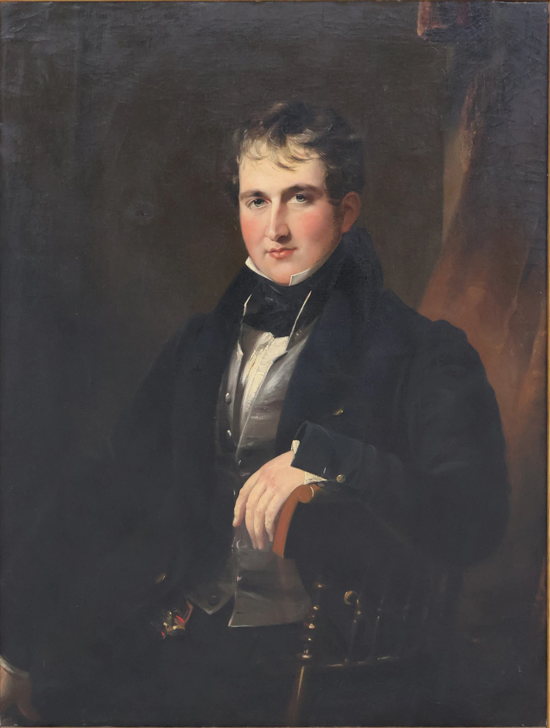 Portrait of Sir James Worsley Taylor, Oil on Canvas