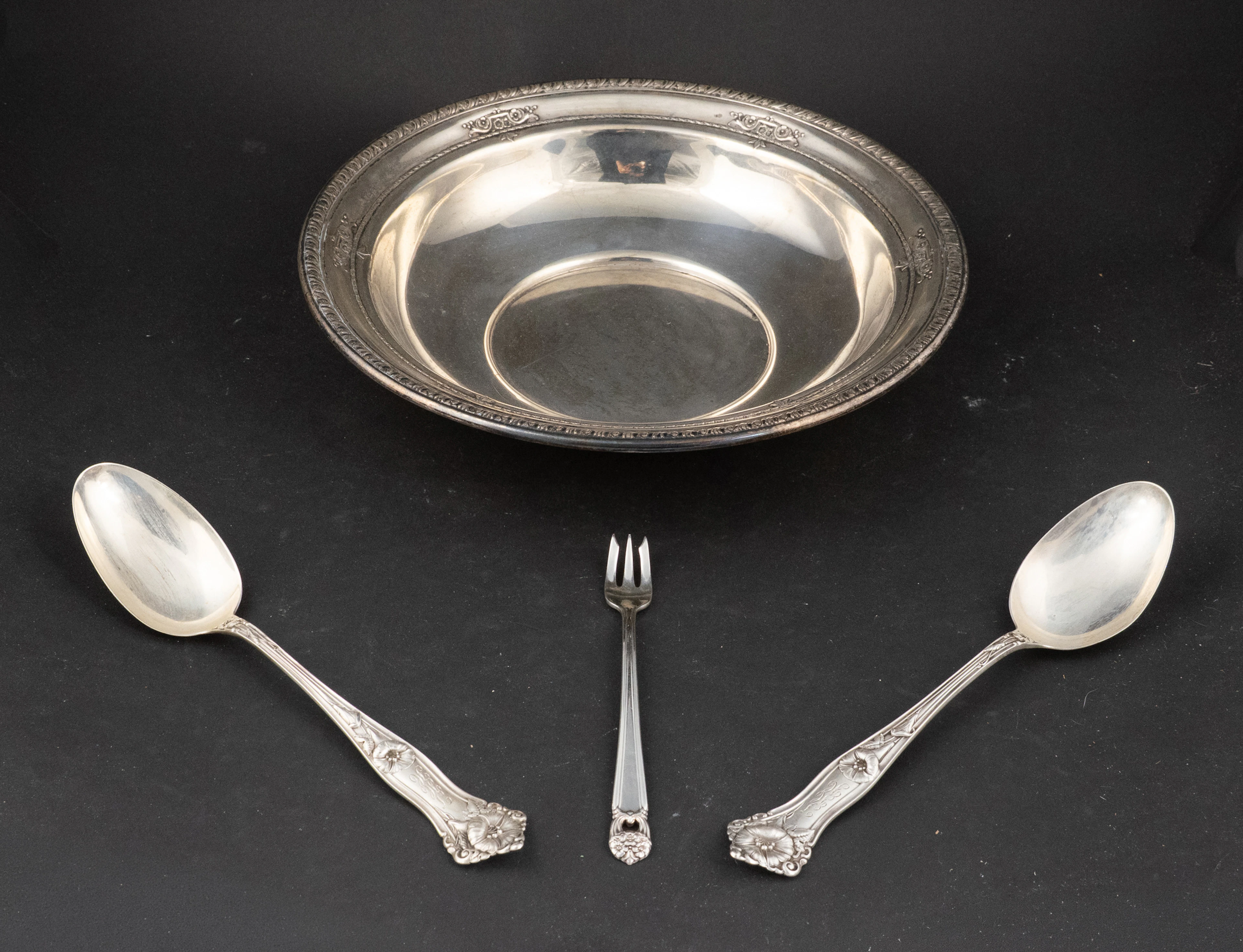 Wallace Sterling Silver Bowl and Assorted Flatware