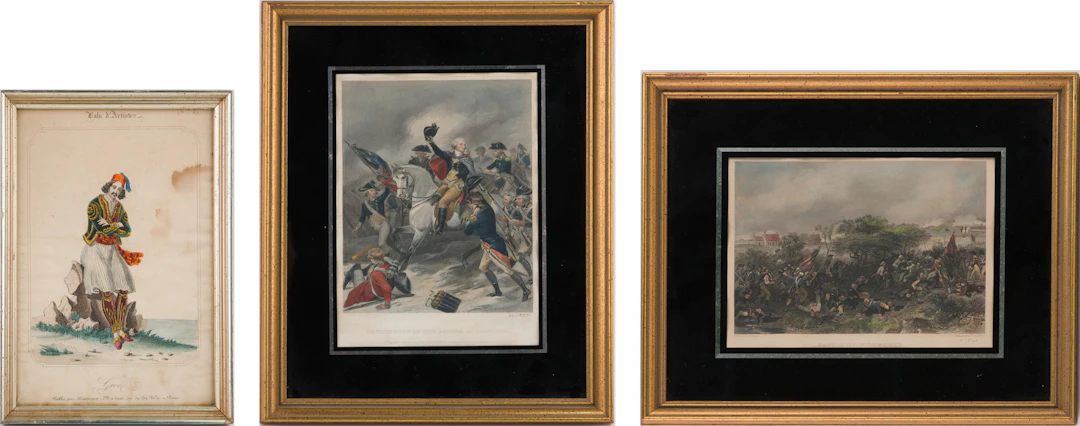 Two New Jersey Revolutionary War, Engravings