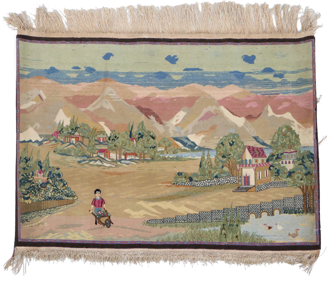 Kashan Pictorial Rug