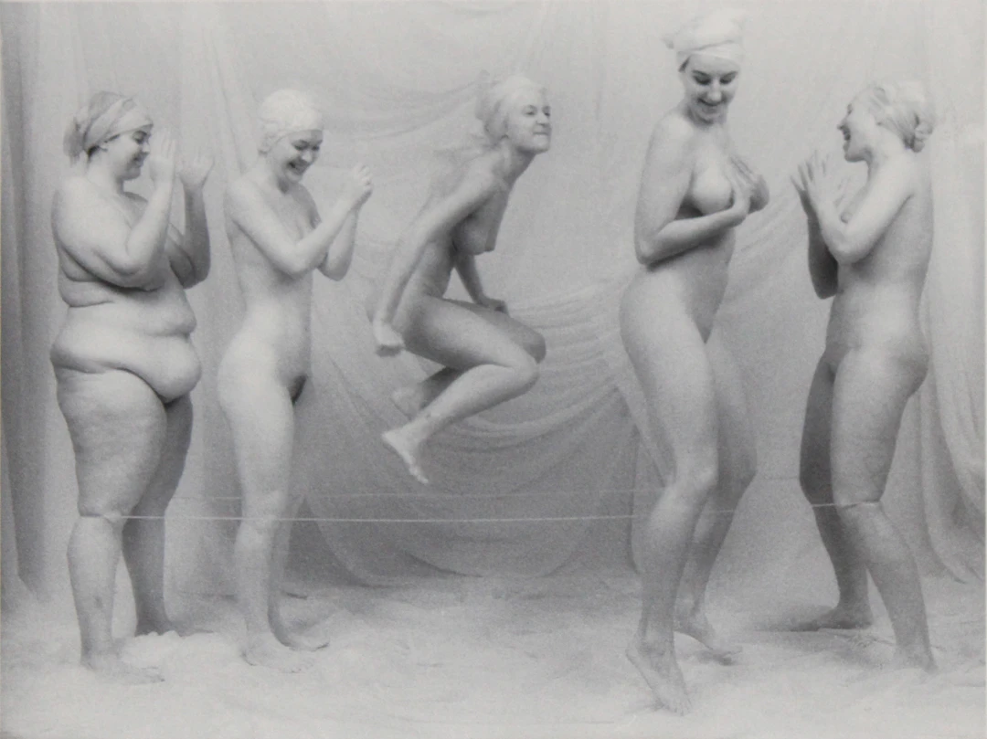 Lynn Bianchi, American 1944-, Jump I, Silver Gelatin Fiber Print Bathed in Gold