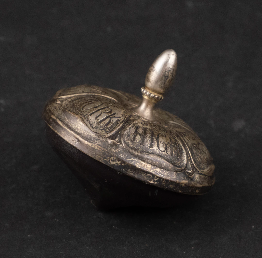 Gorham Sterling Silver and Wood Golf Top