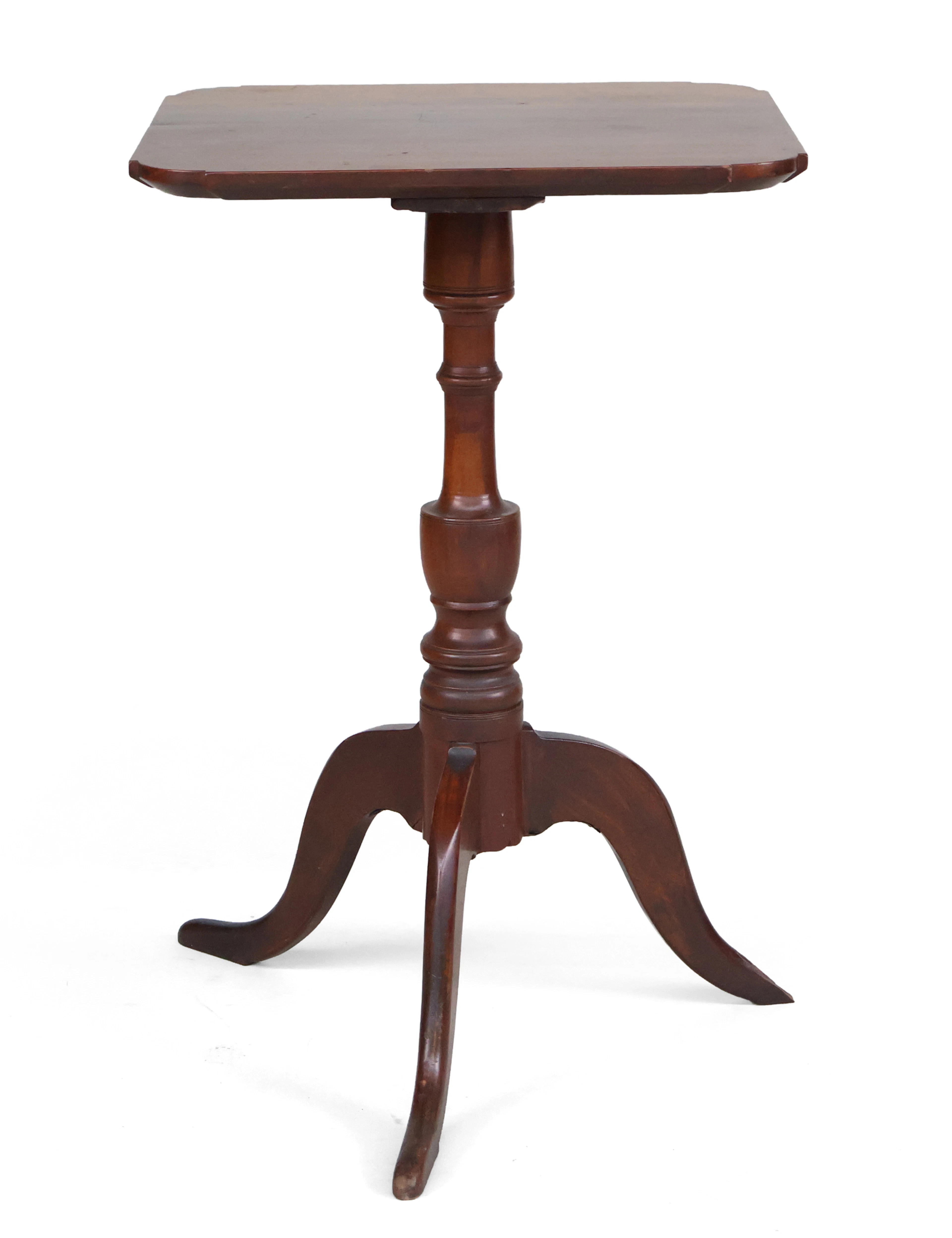 Federal Carved Walnut Tea Table