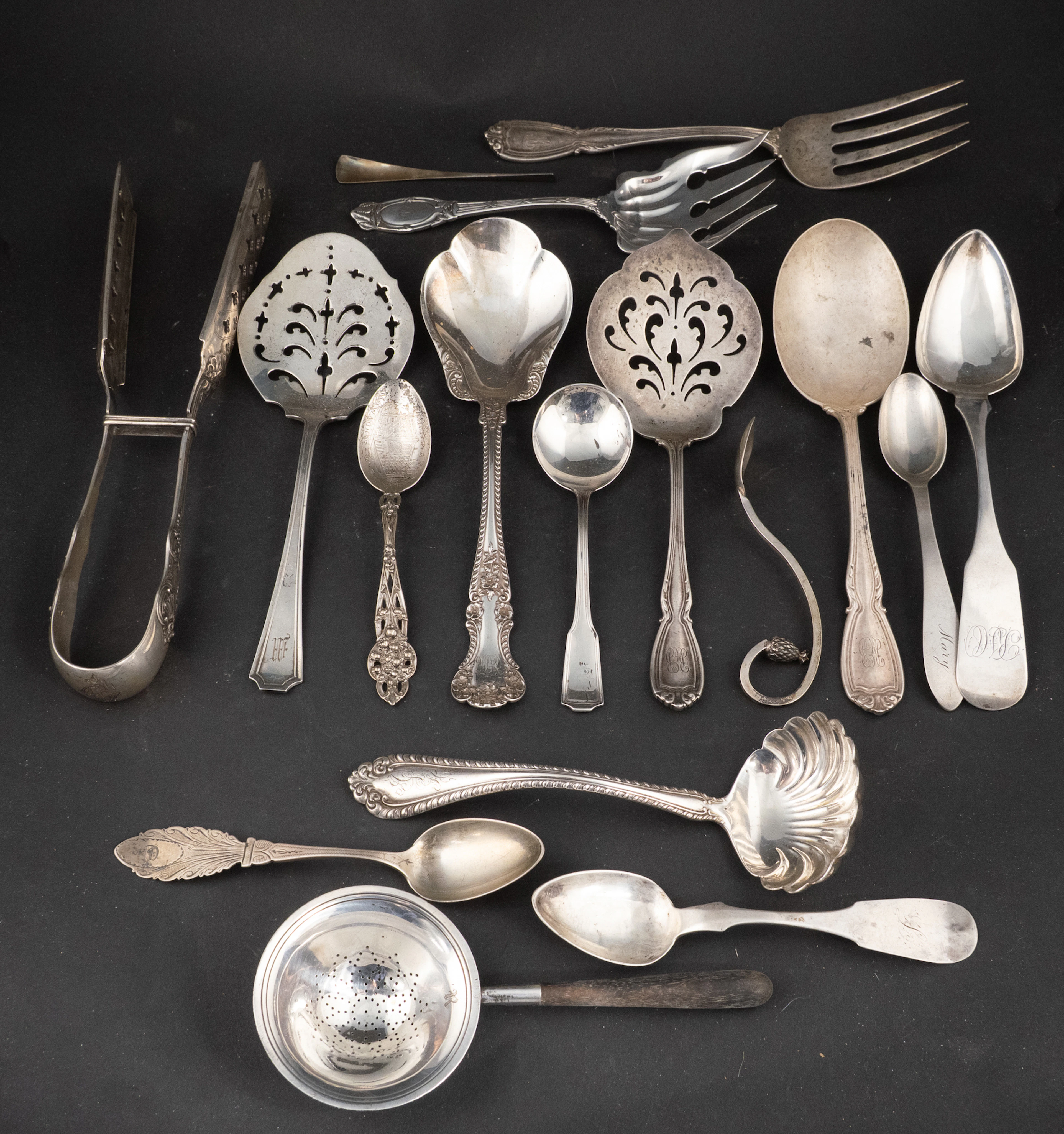 Assorted Sterling Silver and Coin Silver Flatware