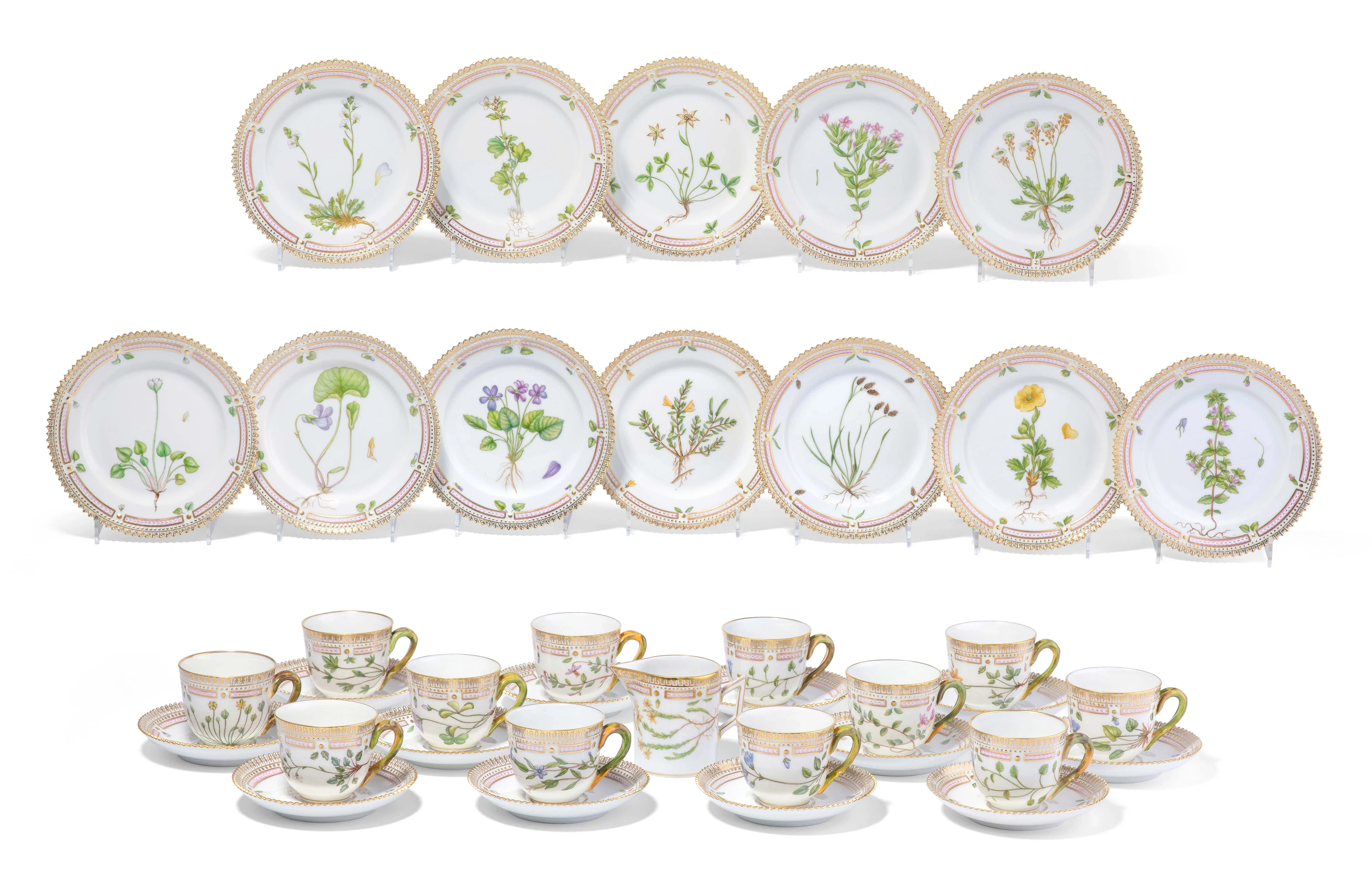 Royal Copenhagen, Serviceteile "Flora Danica"