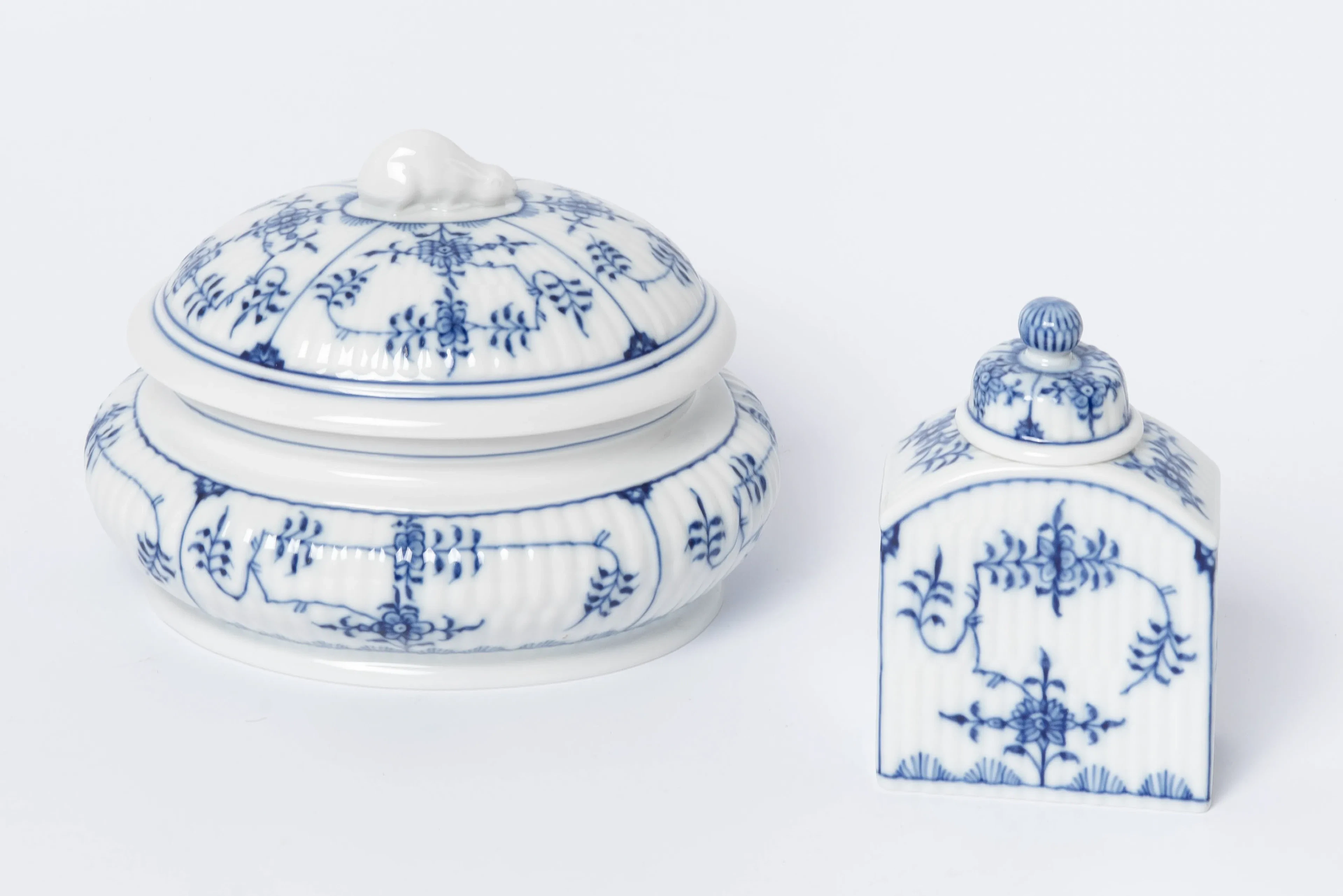 Meissen, Teedose und Deckeldose
