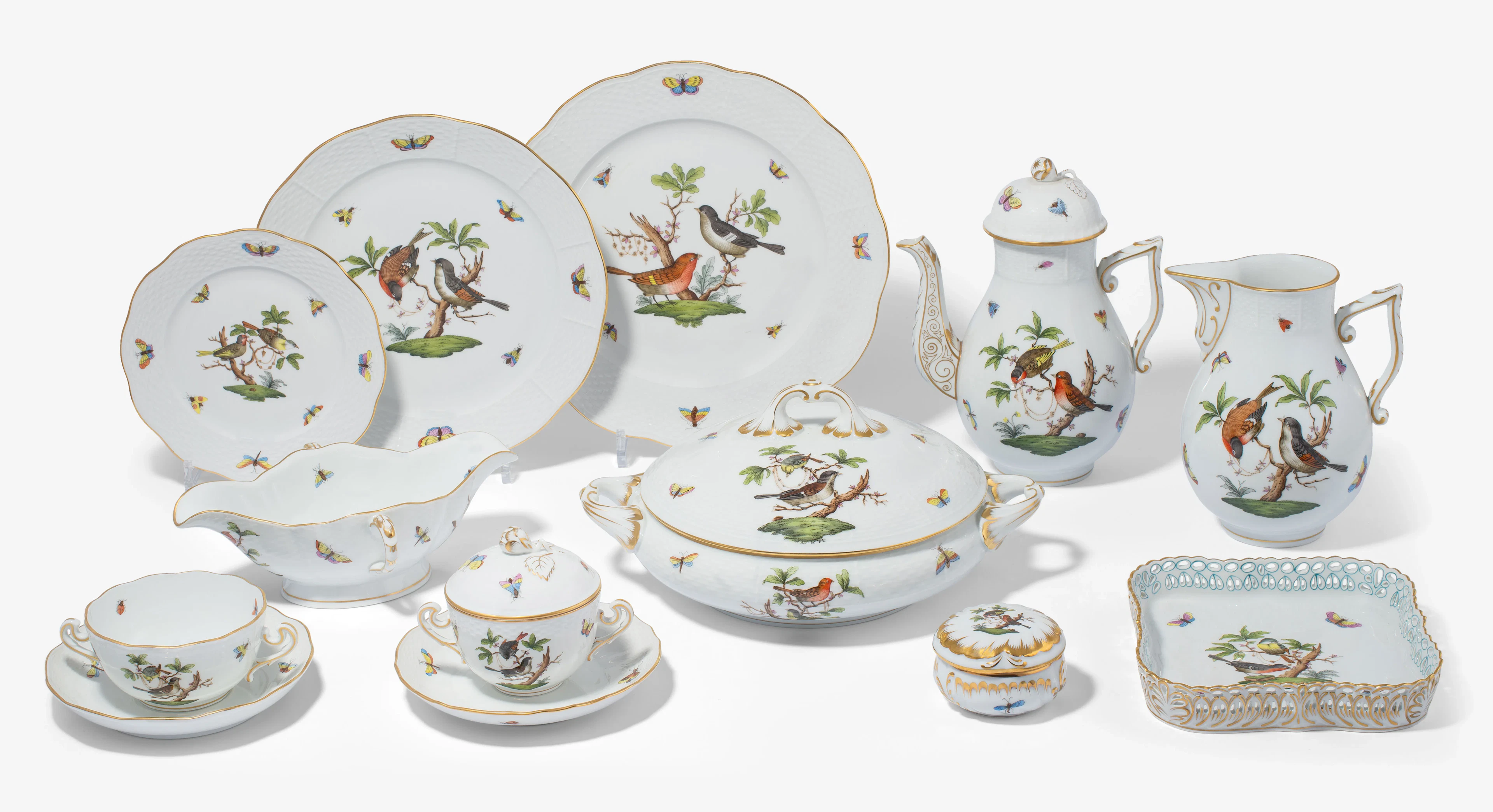 Herend, Tafel-, Kaffee- und Teeservice "Rothschild"
