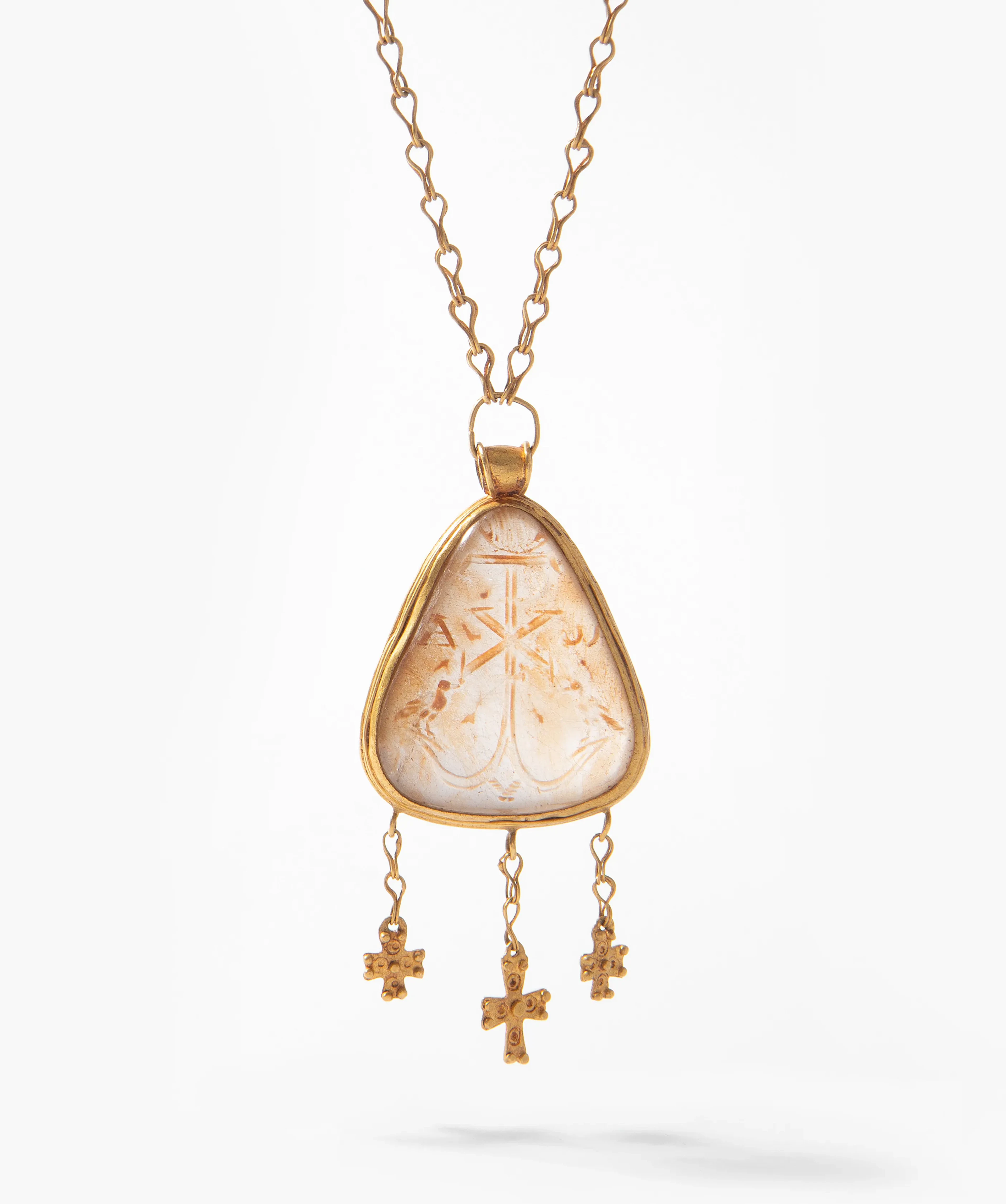 "Chi-Rho"-Anhänger mit Kette