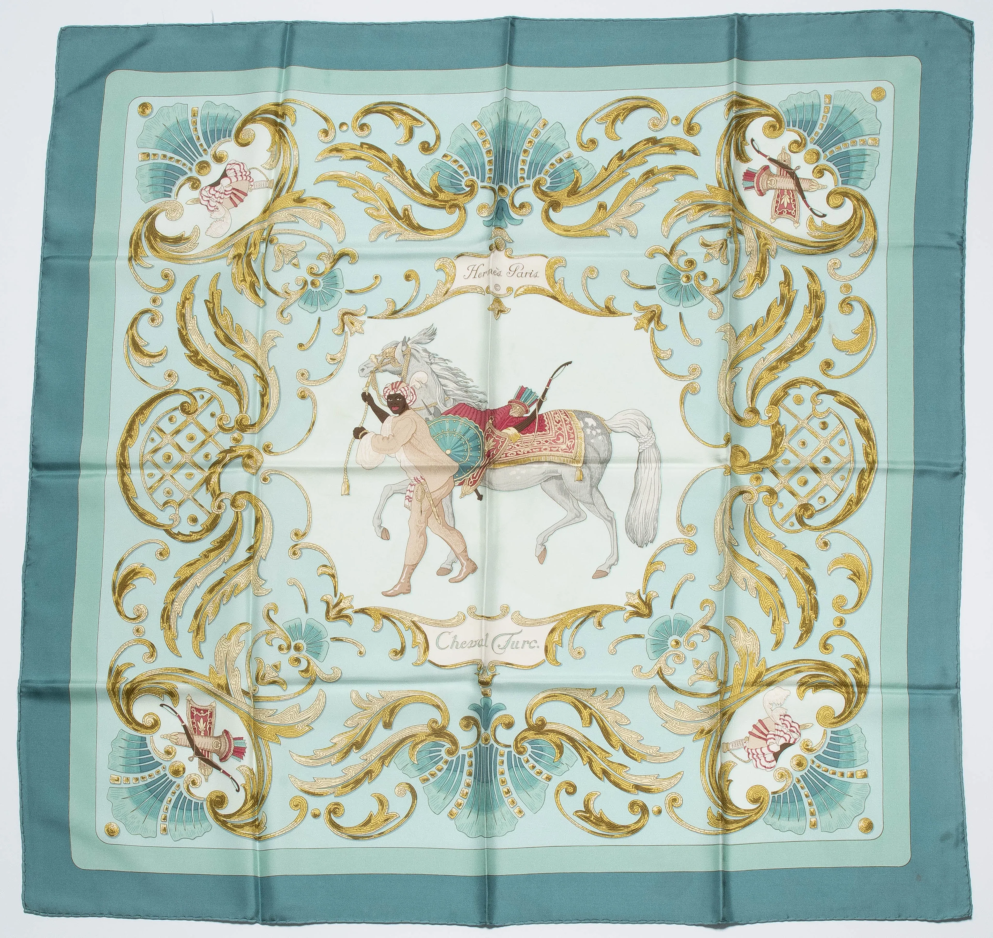 Hermès, 2 Foulards "Kachinas" und "Cheval Turc"