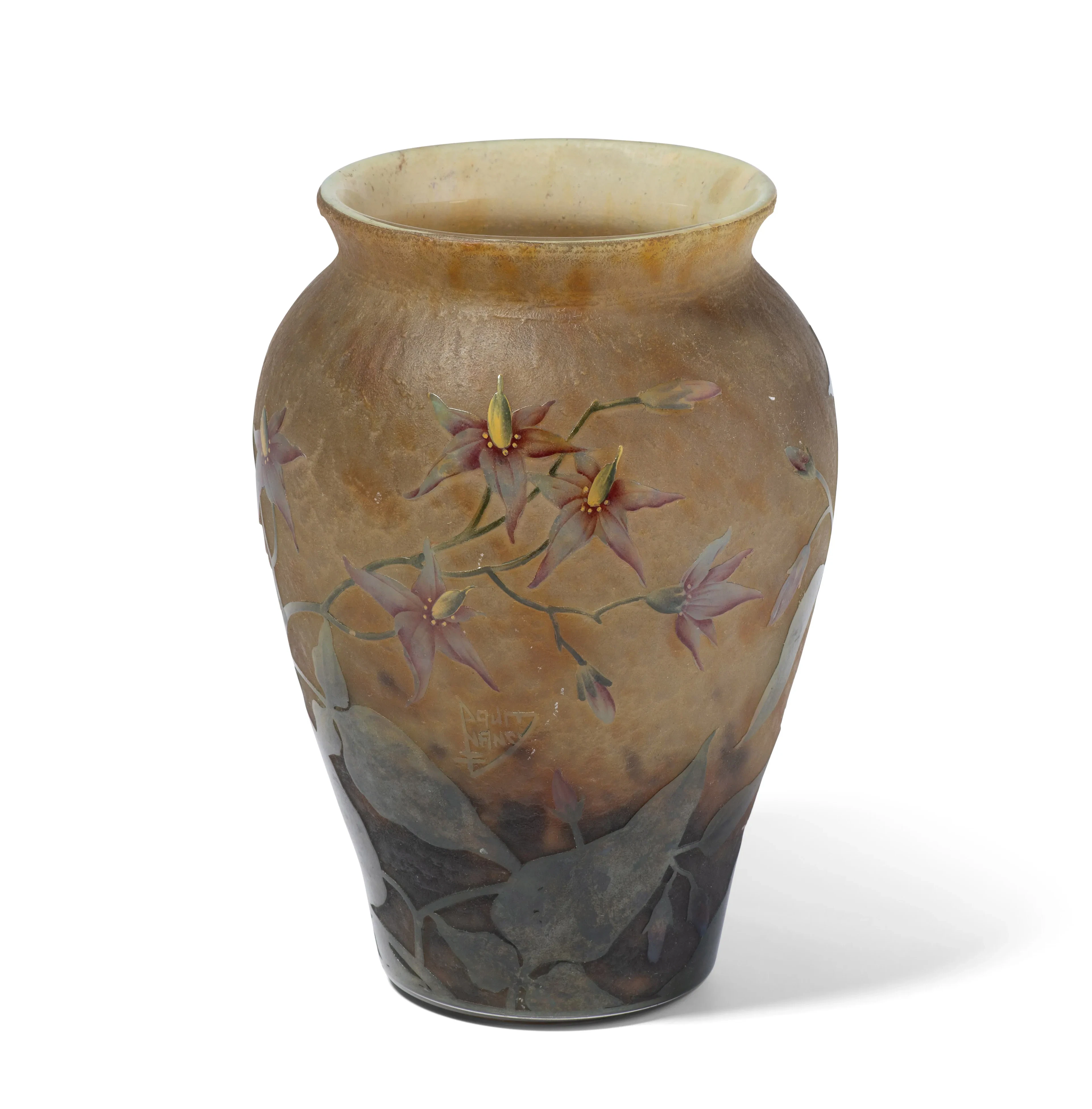 Daum Frères, Vase "Solanées"