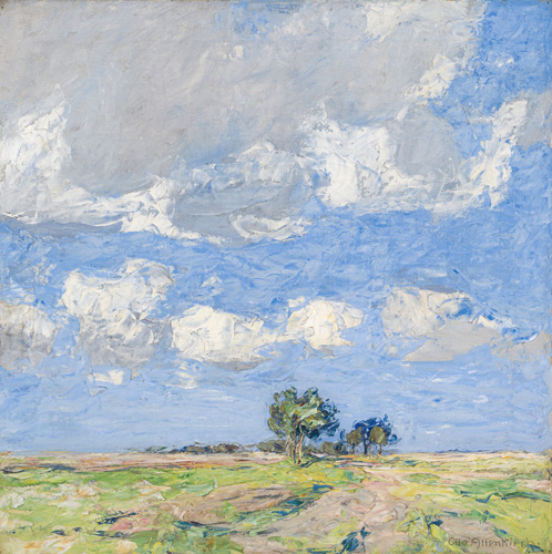 032 Otto Altenkirch "Feldweg Eula (Blauer Sommertag)". 1923.