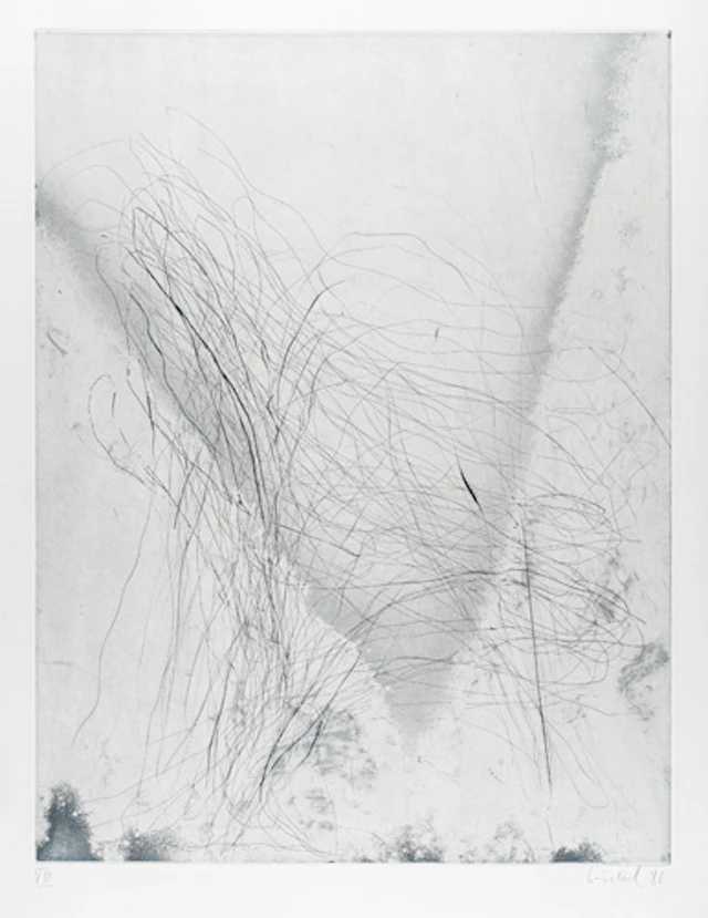462 Eberhard Göschel, Große Spiegelung – Grau. 1986.