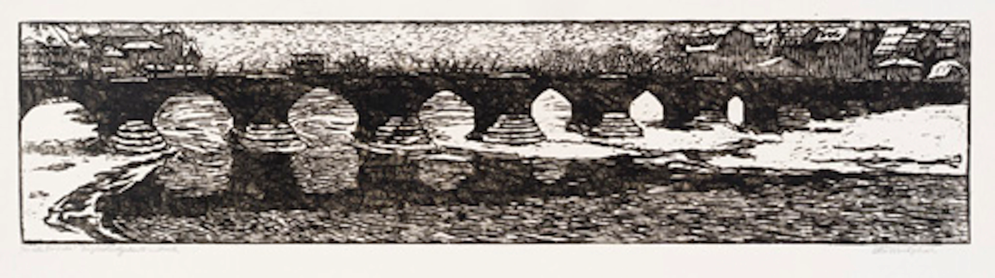 383 Otto Westphal "Die alte Brücke". Wohl um 1920.