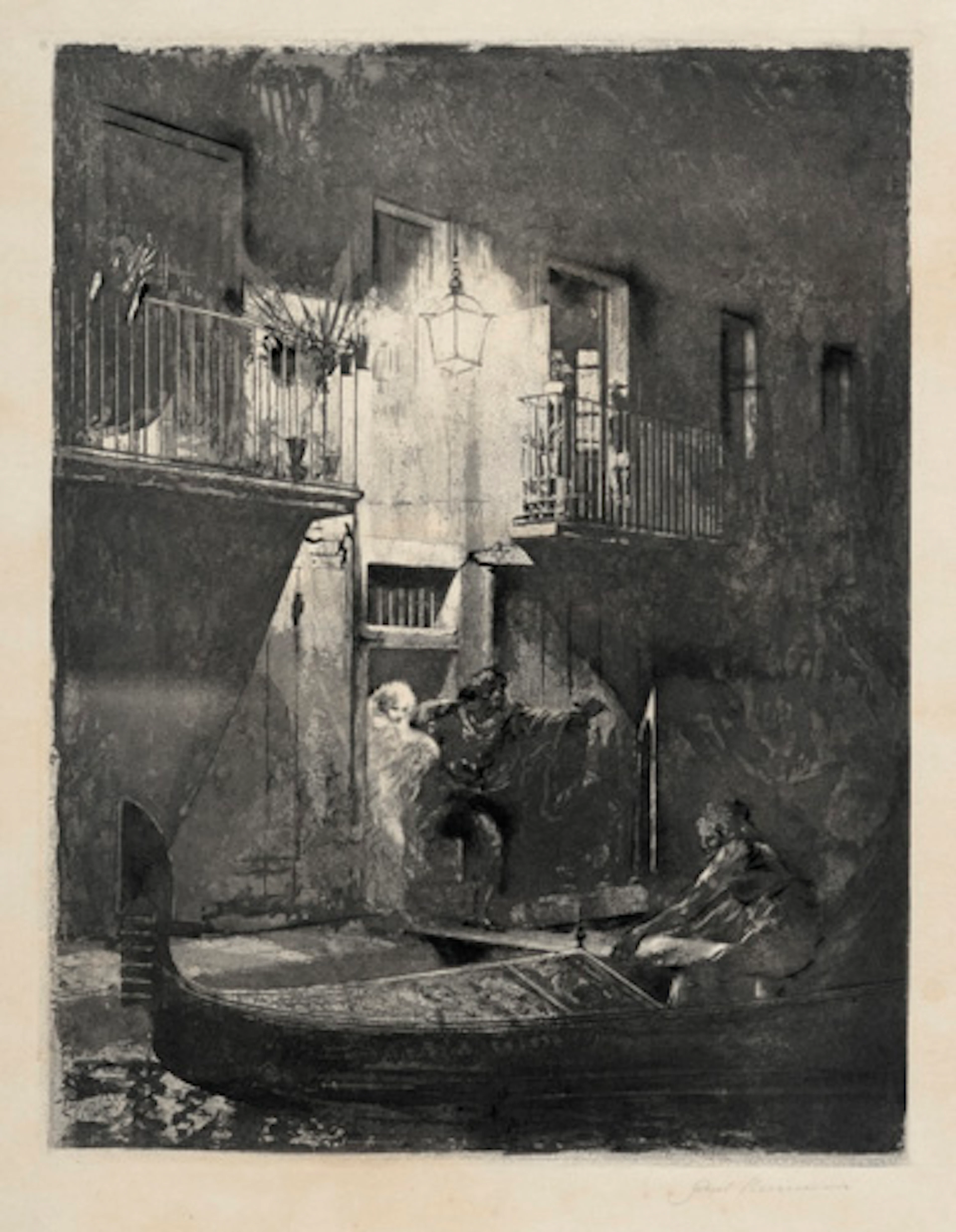 294 Paul Herrmann (Henri Héran), Nächtliche Entführung in Venedig. Nach 1914.