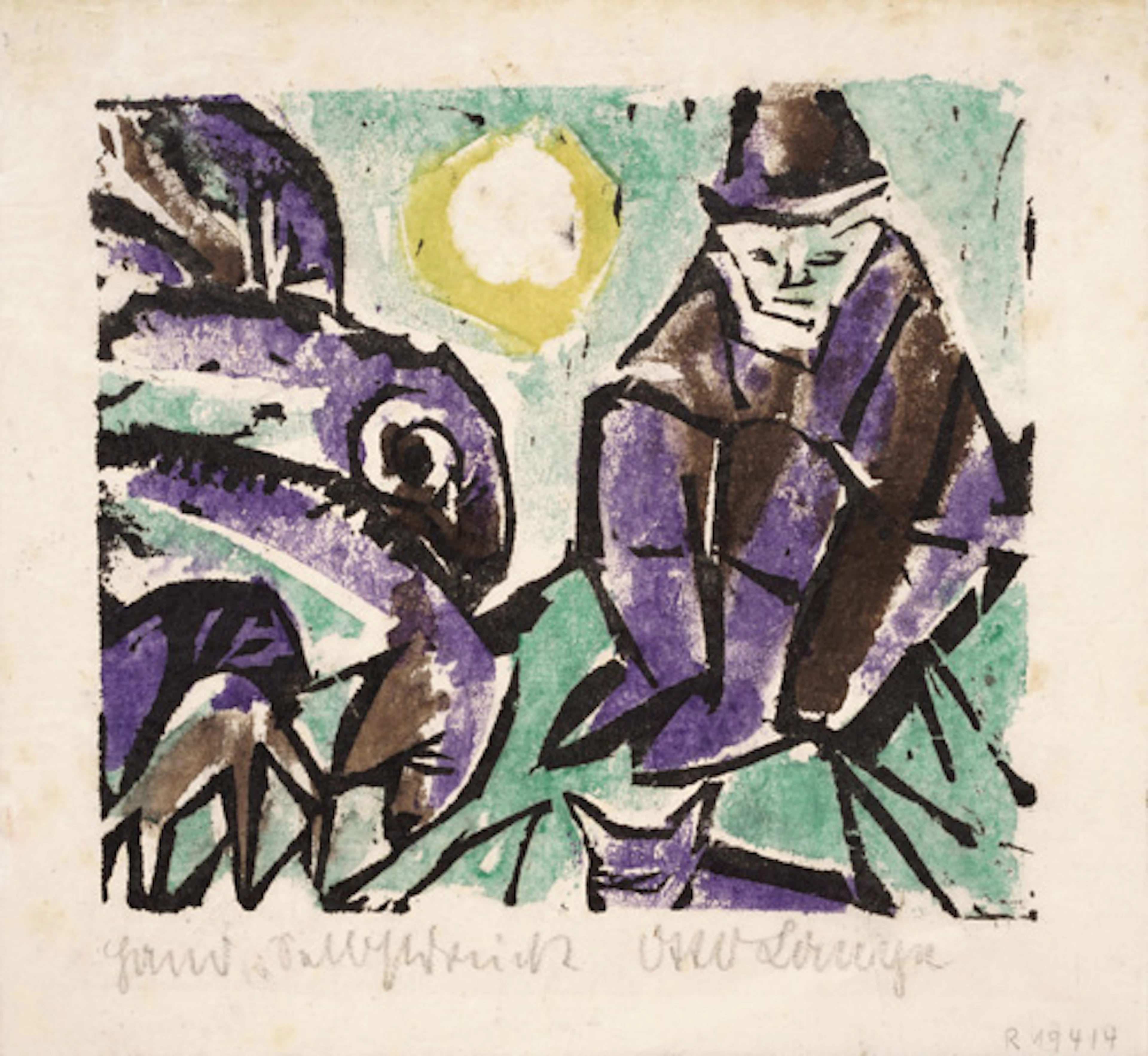 338 Otto Lange "Abend". 1918.