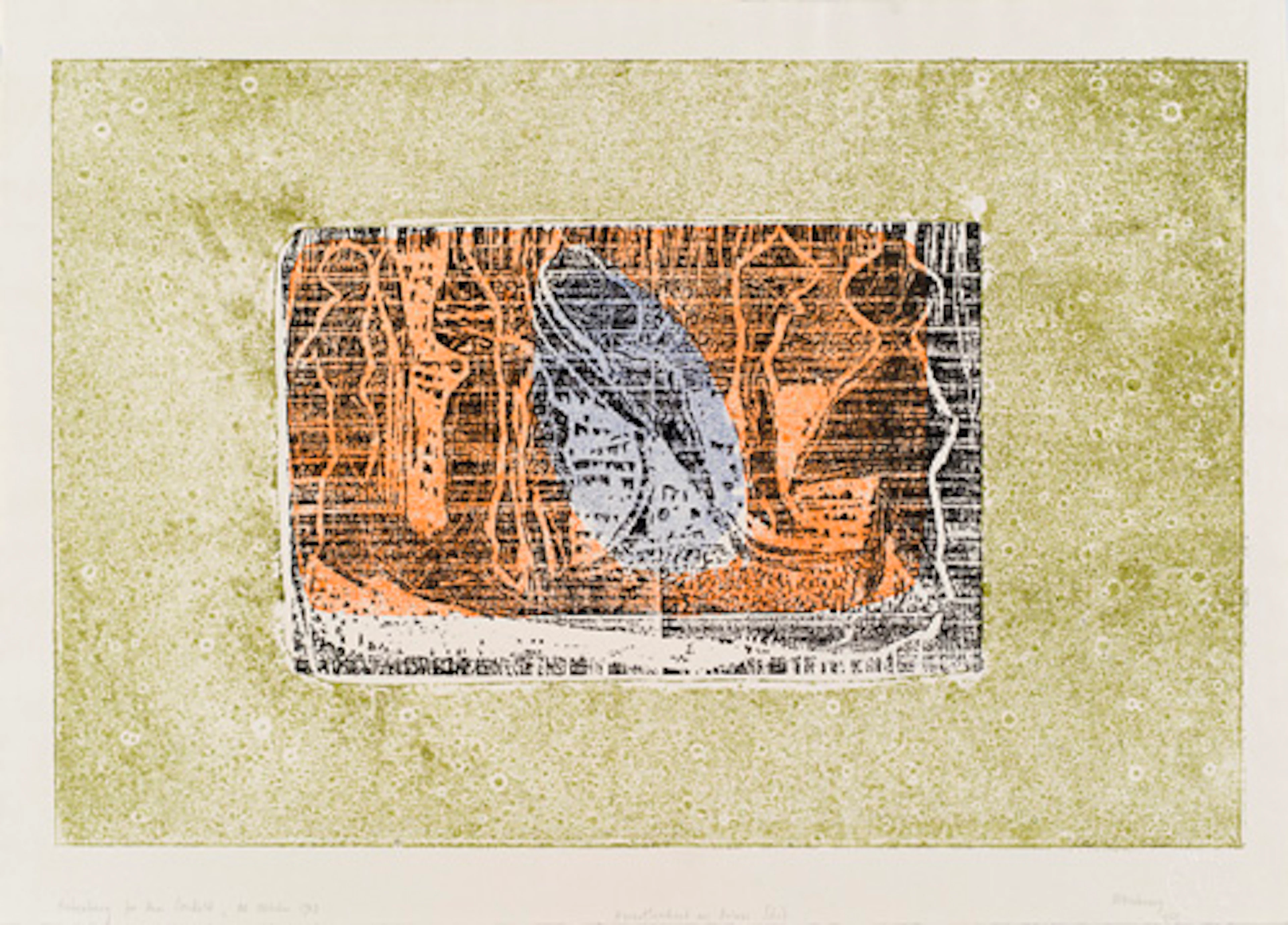 405 Gerhard Altenbourg "Herauftauchend aus Animas Schoß". 1969.