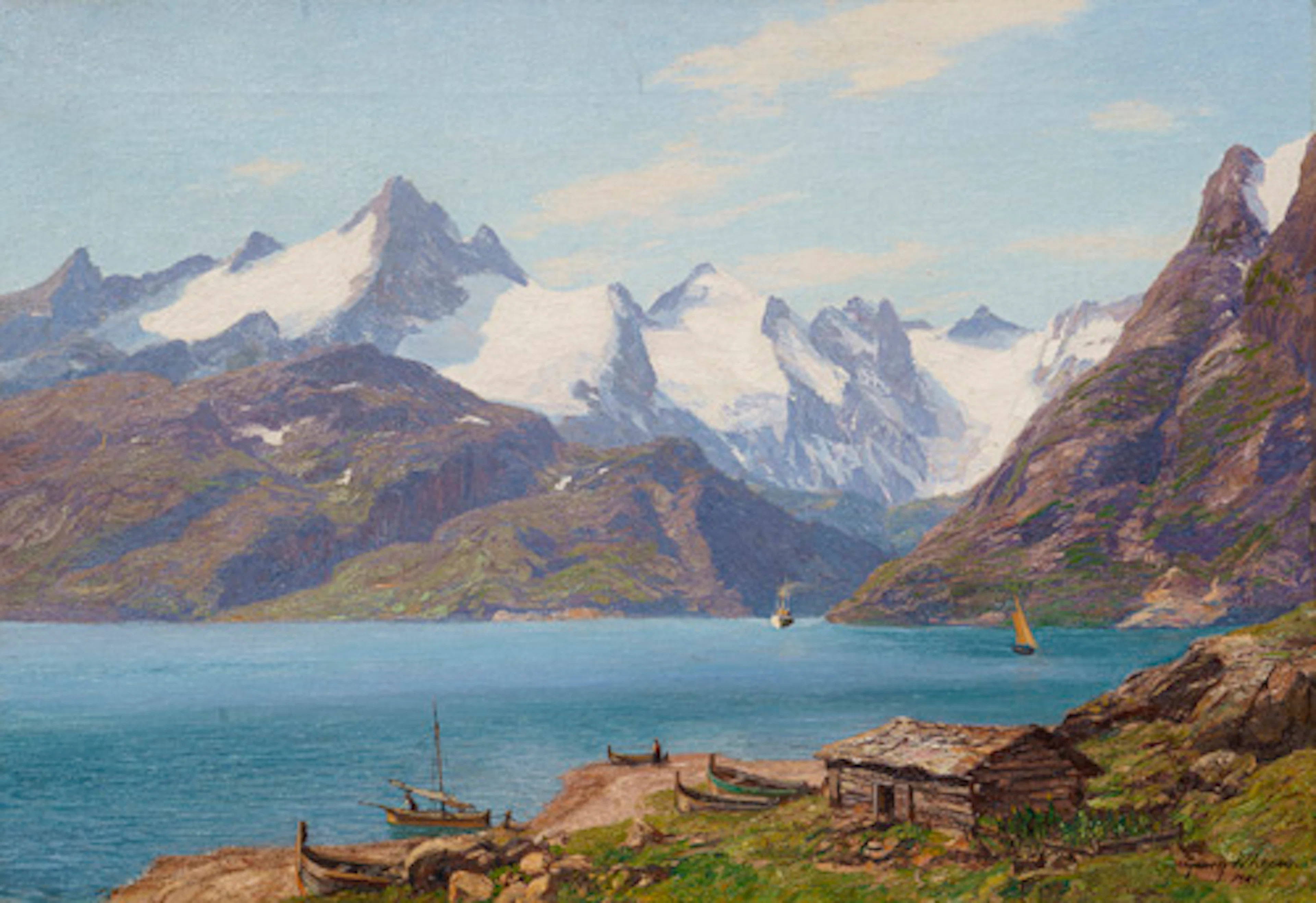 078 Georg Macco "Trollfjord". 1909.